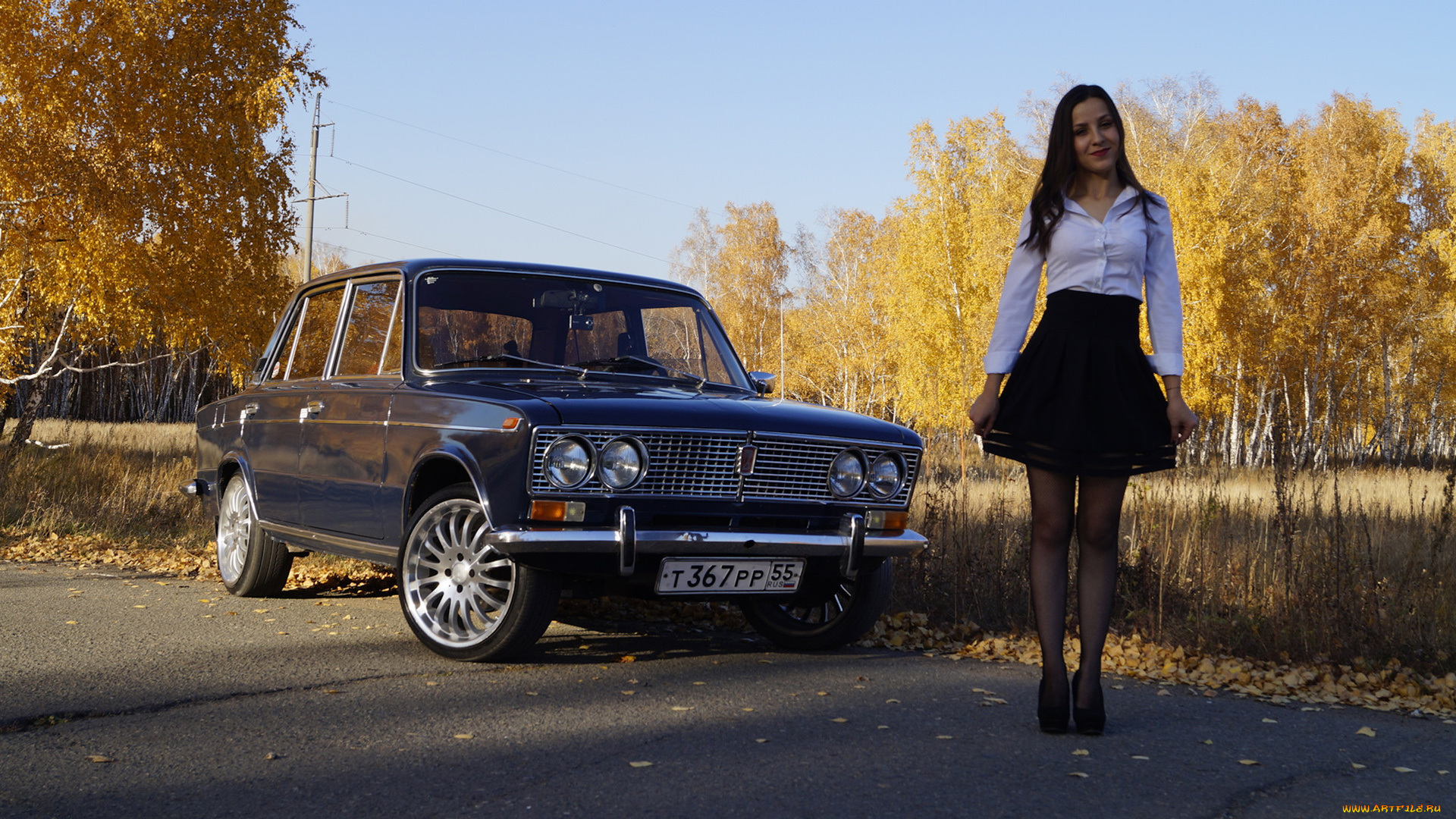 автомобили, -авто, с, девушками, lada, 2106