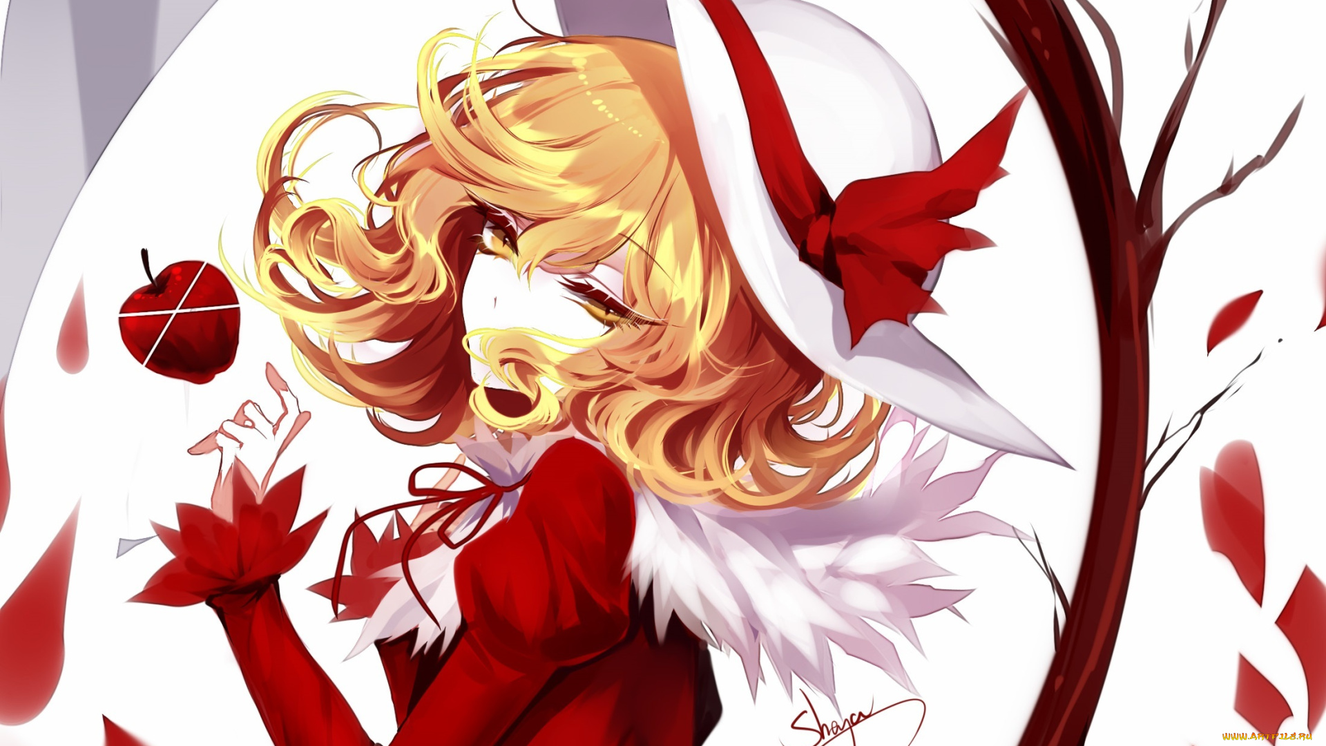 sheya, аниме, touhou, девушка