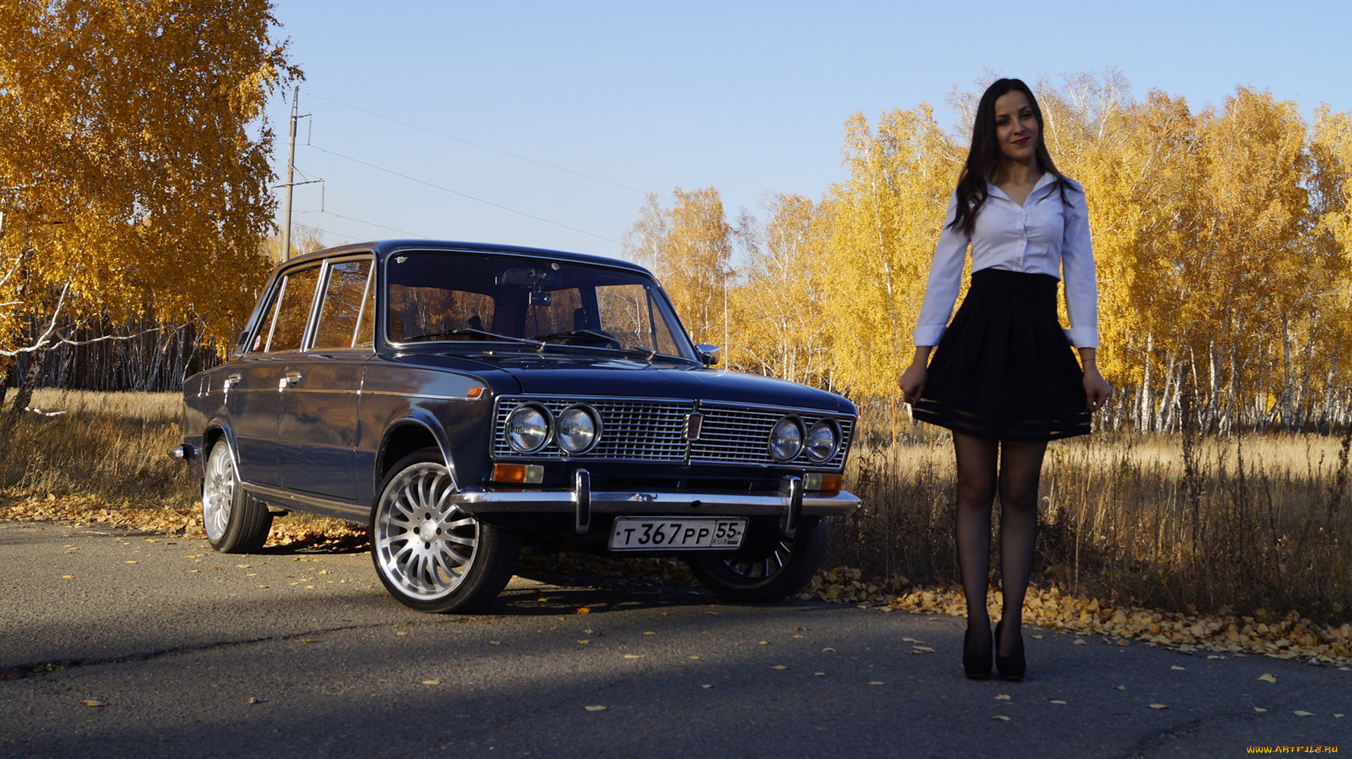 автомобили, -авто, с, девушками, lada, 2106