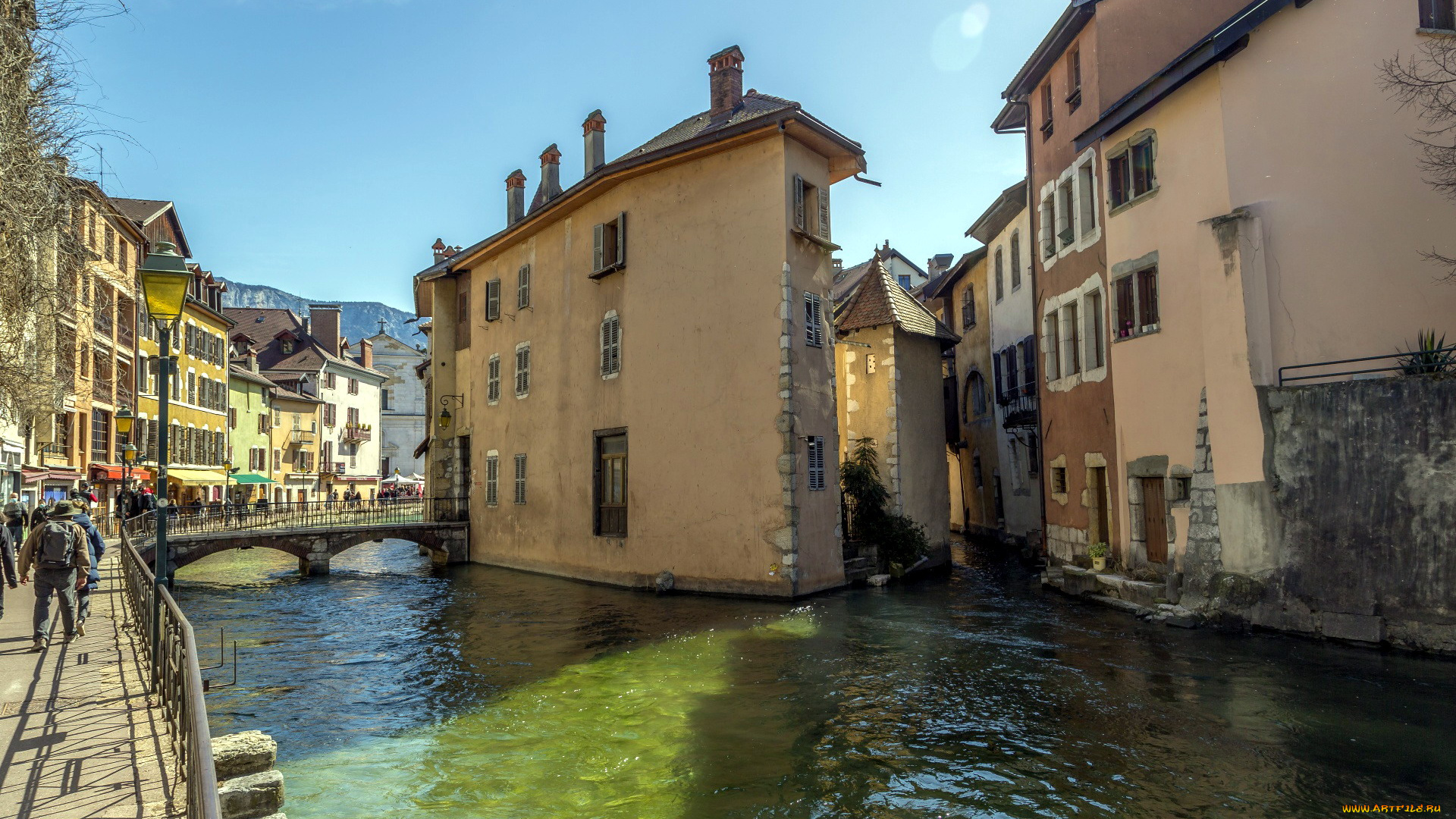 annecy, france, города, -, улицы, , площади, , набережные