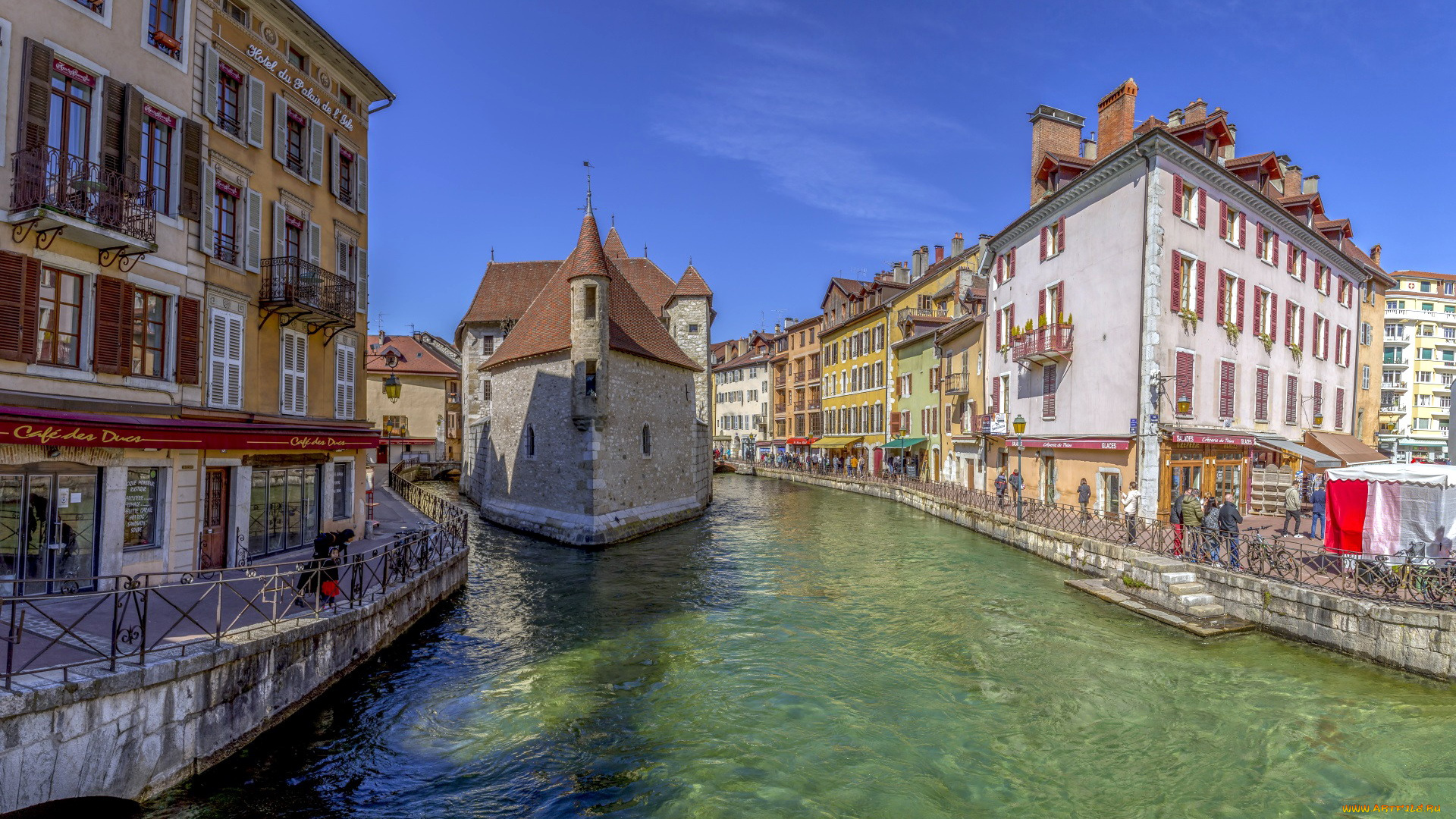 annecy, france, города, -, улицы, , площади, , набережные