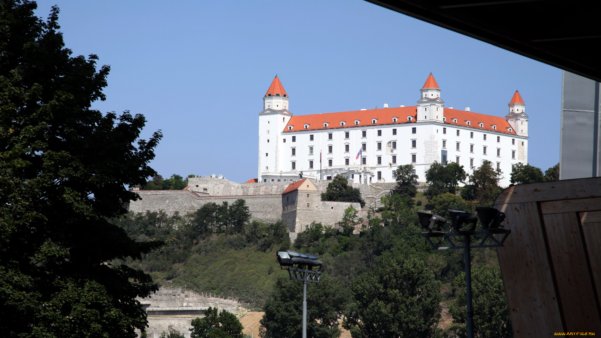 города, братислава, , словакия, замок