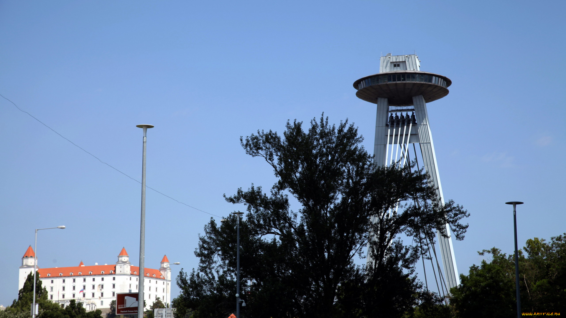 города, братислава, , словакия, замок