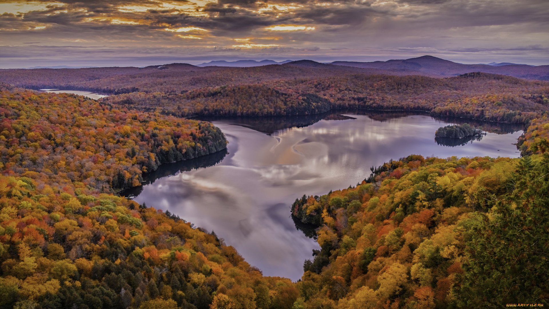 природа, реки, озера, река, лес, осень