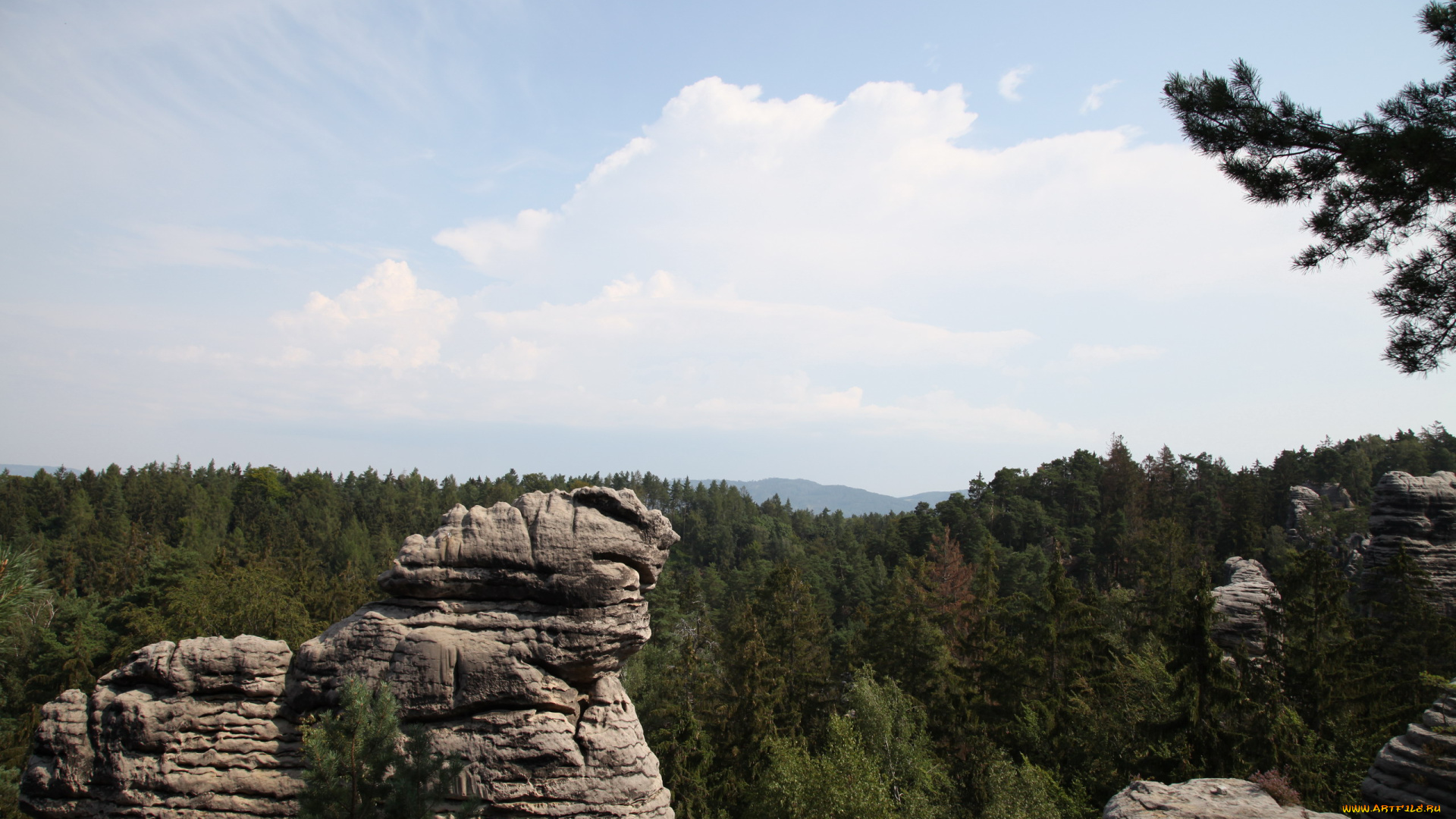 заповедник, чешский, рай, природа, горы, заповедник, чешский, рай
