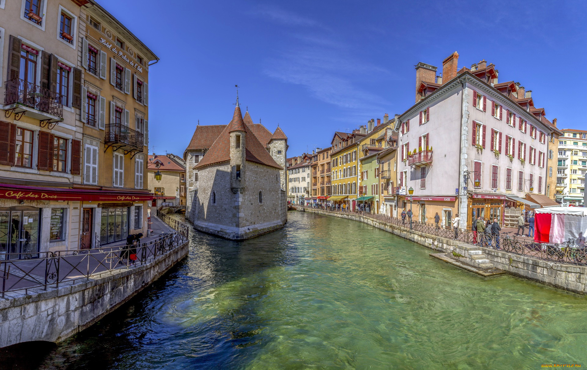 annecy, france, города, -, улицы, , площади, , набережные