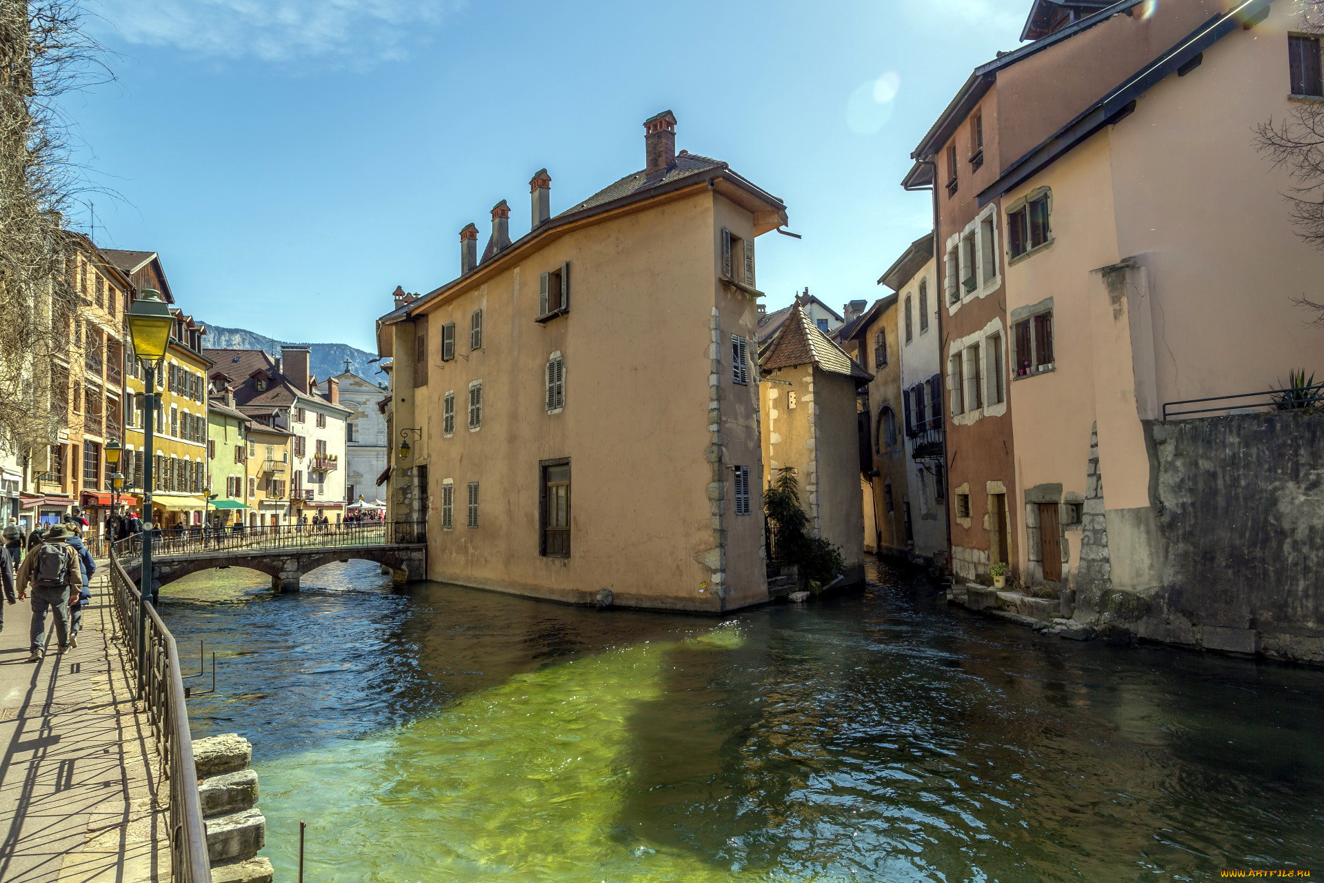 annecy, france, города, -, улицы, , площади, , набережные