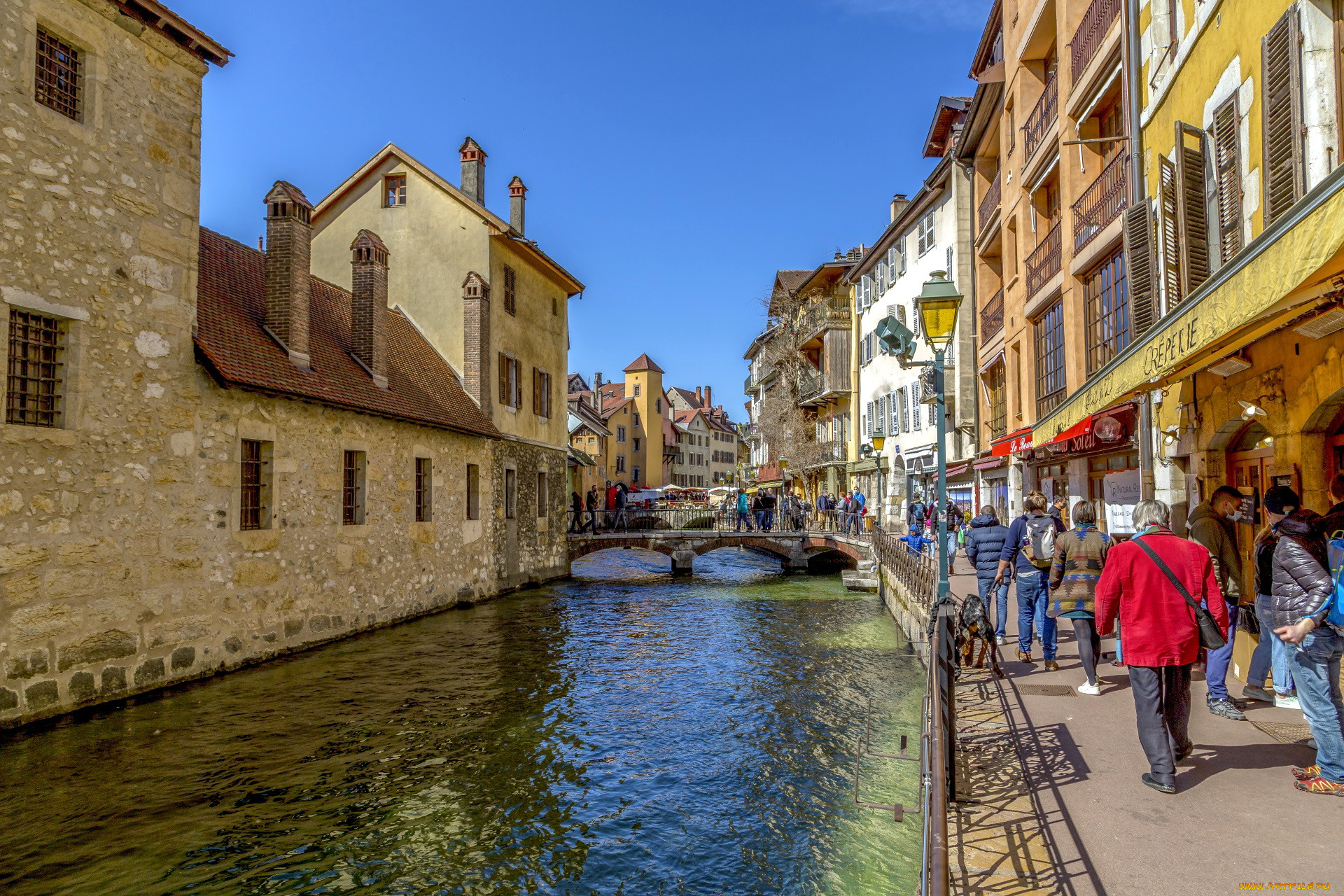 annecy, france, города, -, улицы, , площади, , набережные
