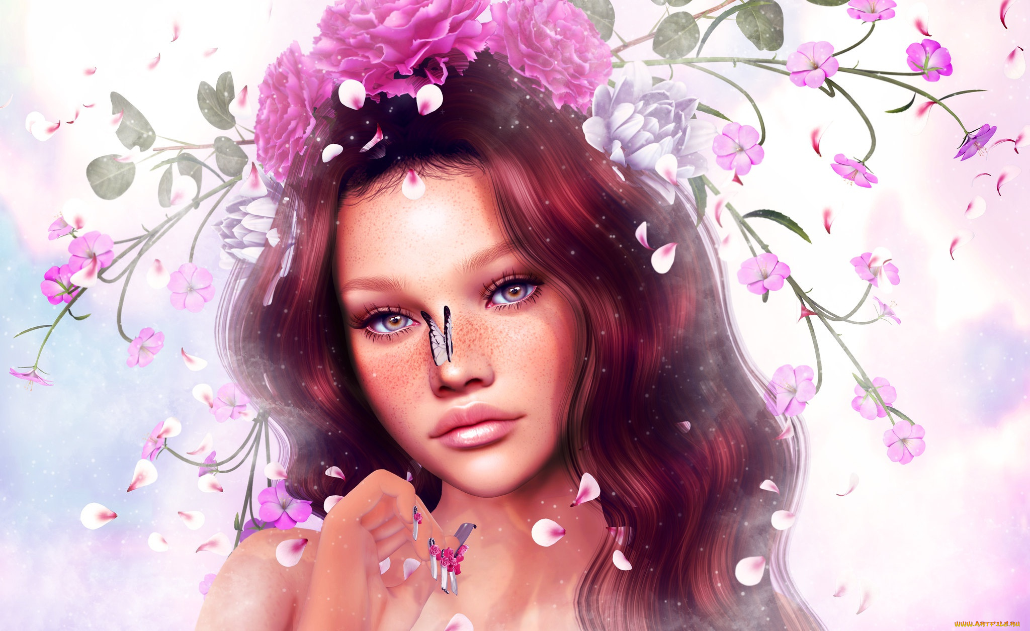 3д, графика, портрет, , portraits, девушка, красивая, супер, секси, няша, нежная, классная, модница, лапочка, мадам