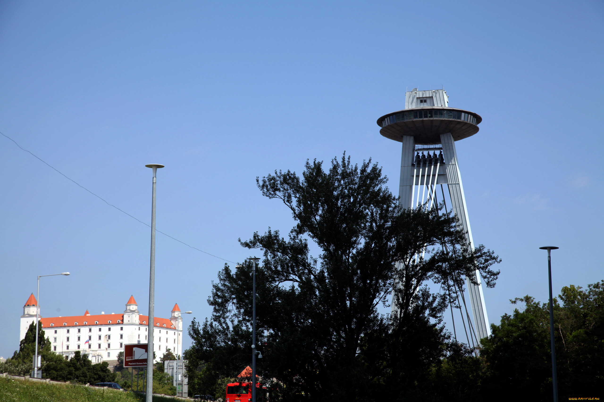 города, братислава, , словакия, замок