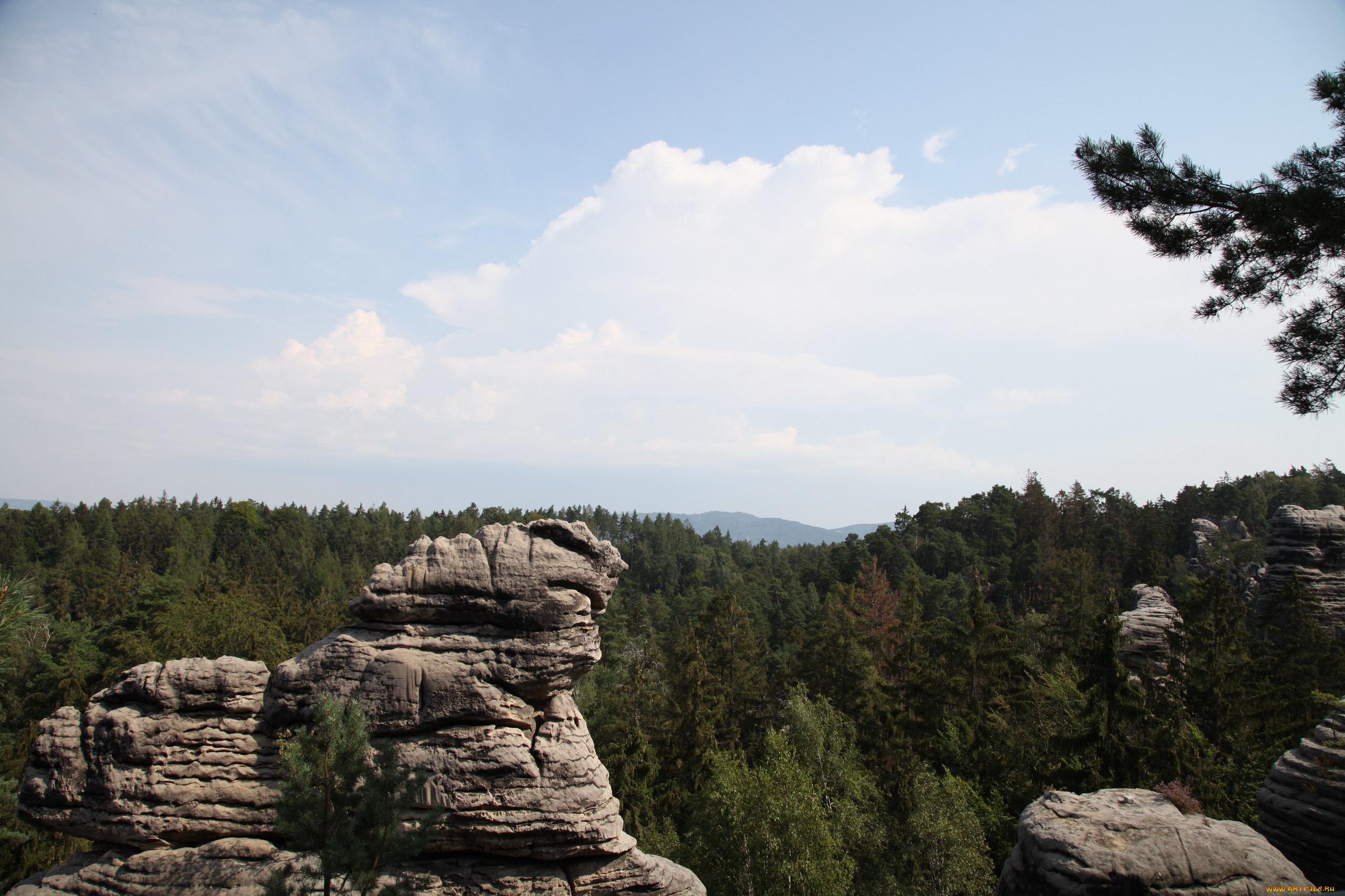 заповедник, чешский, рай, природа, горы, заповедник, чешский, рай