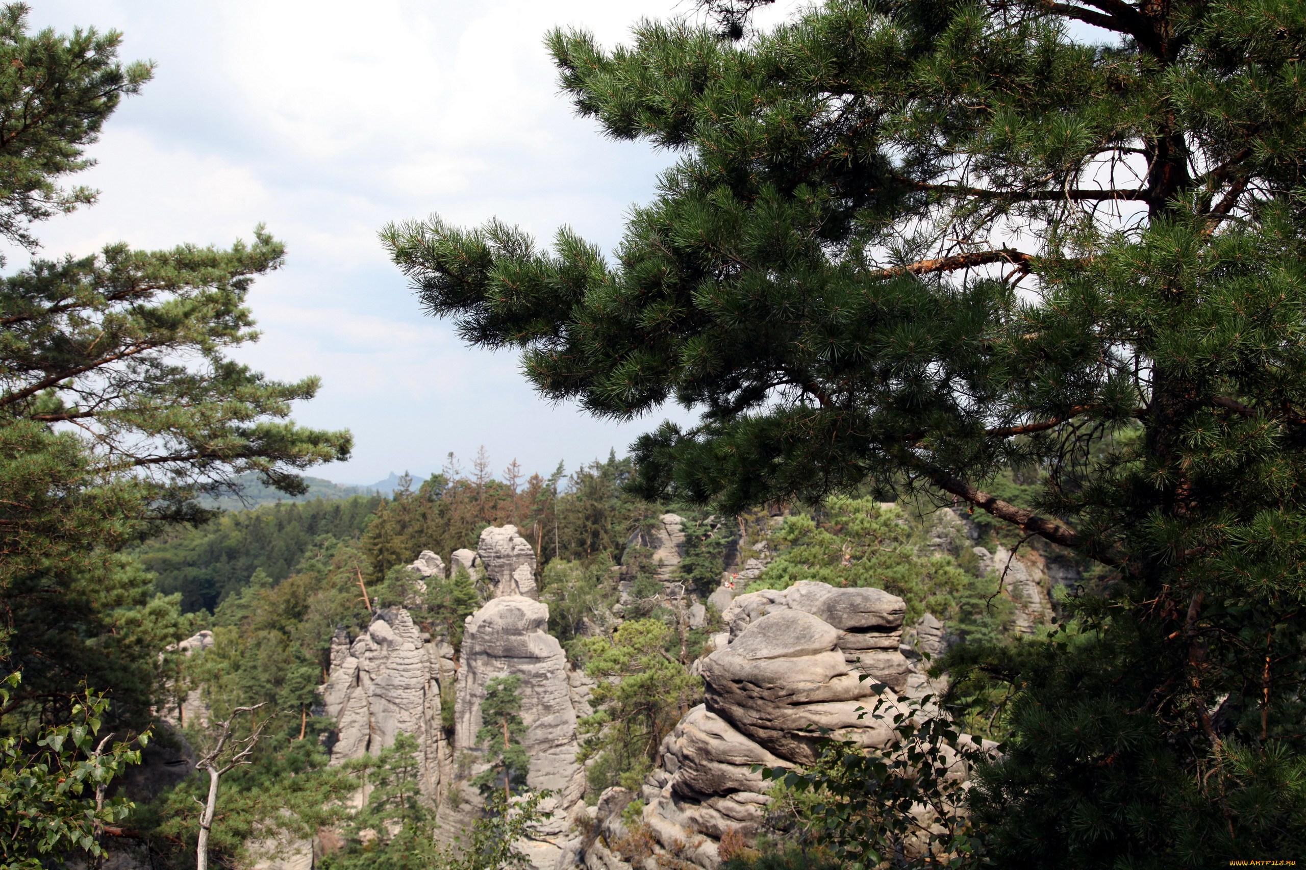 заповедник, чешский, рай, природа, горы, заповедник, чешский, рай