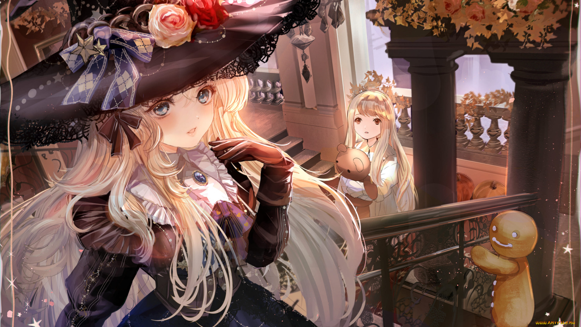 аниме, магия, , колдовство, , halloween, девушка