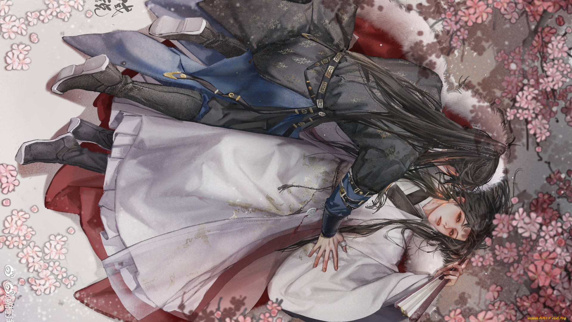 аниме, the, husky, and, his, white, cat, shizun, парни