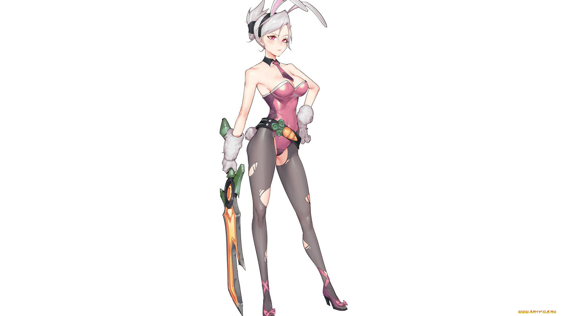 видео, игры, league, of, legends, riven, ушки, костюм, оружие