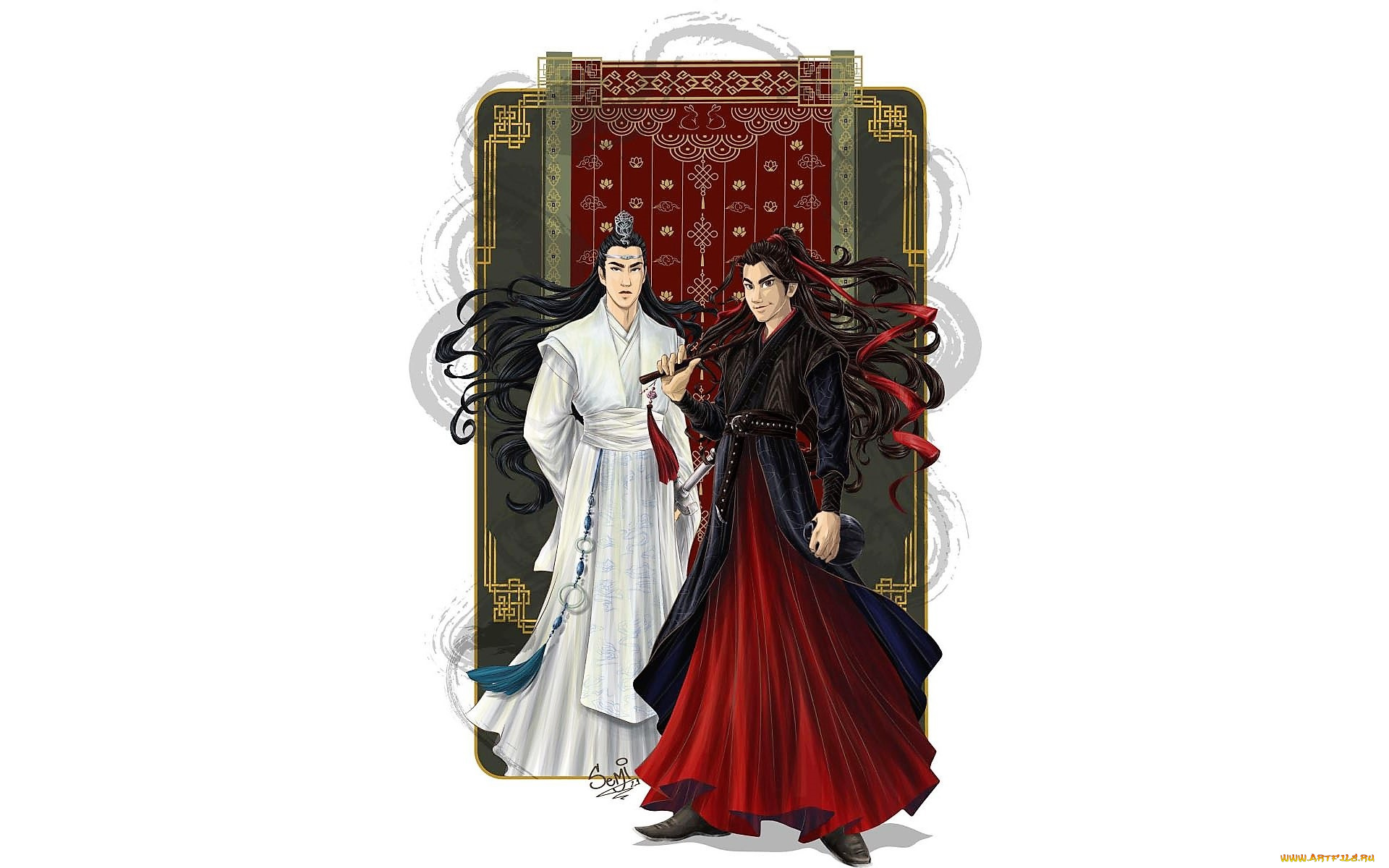 рисованное, кино, , мультфильмы, вэй, усянь, лань, ванцзы