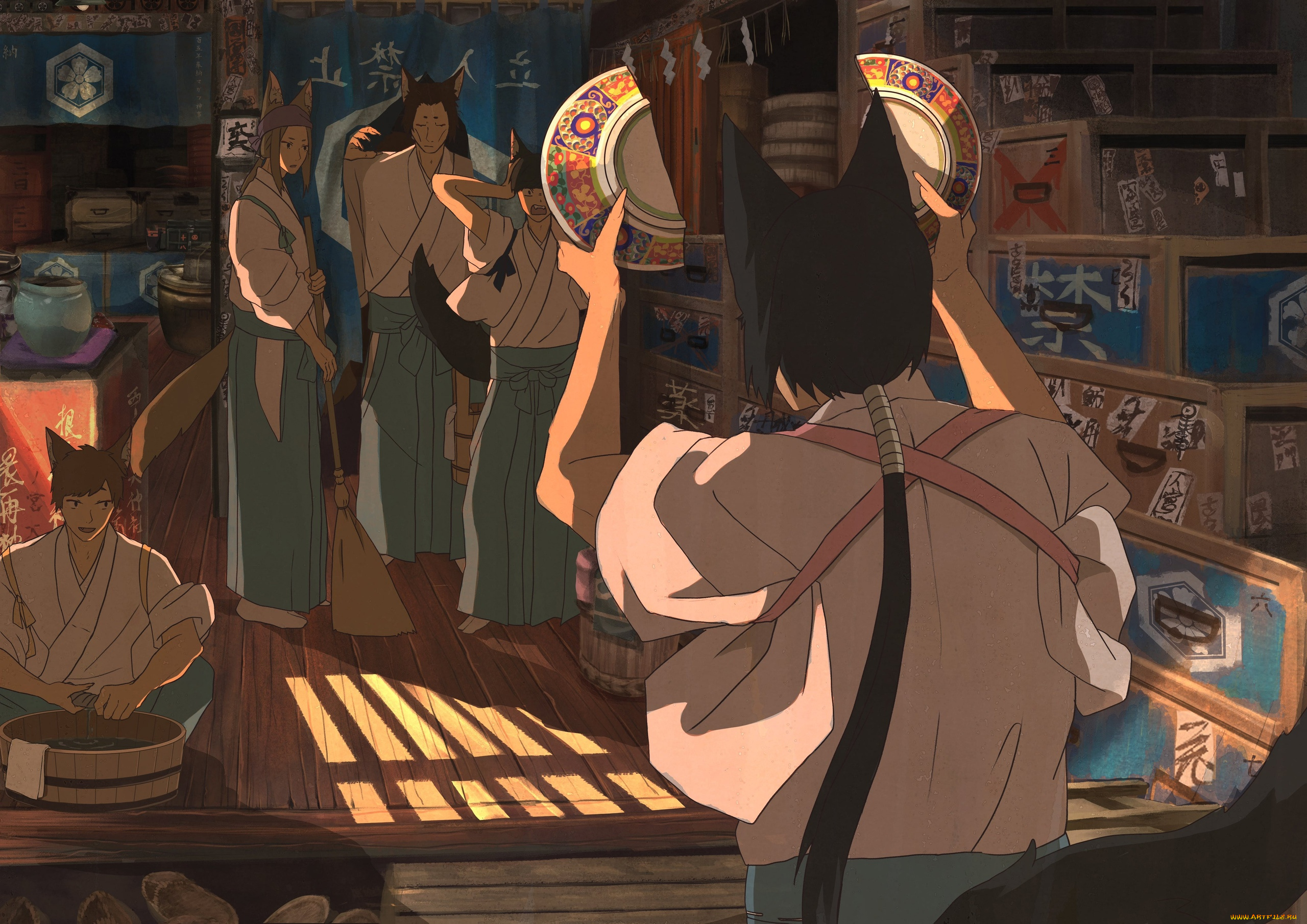 аниме, животные, , существа, неко, магазин