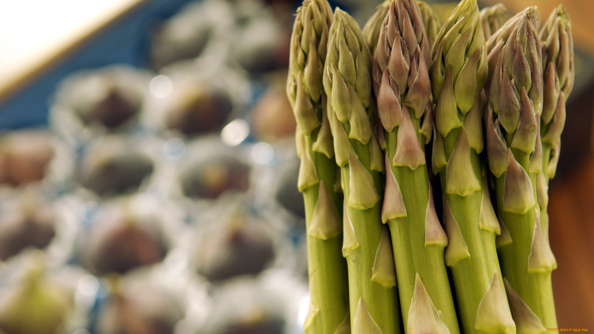 еда, спаржа, деликатес