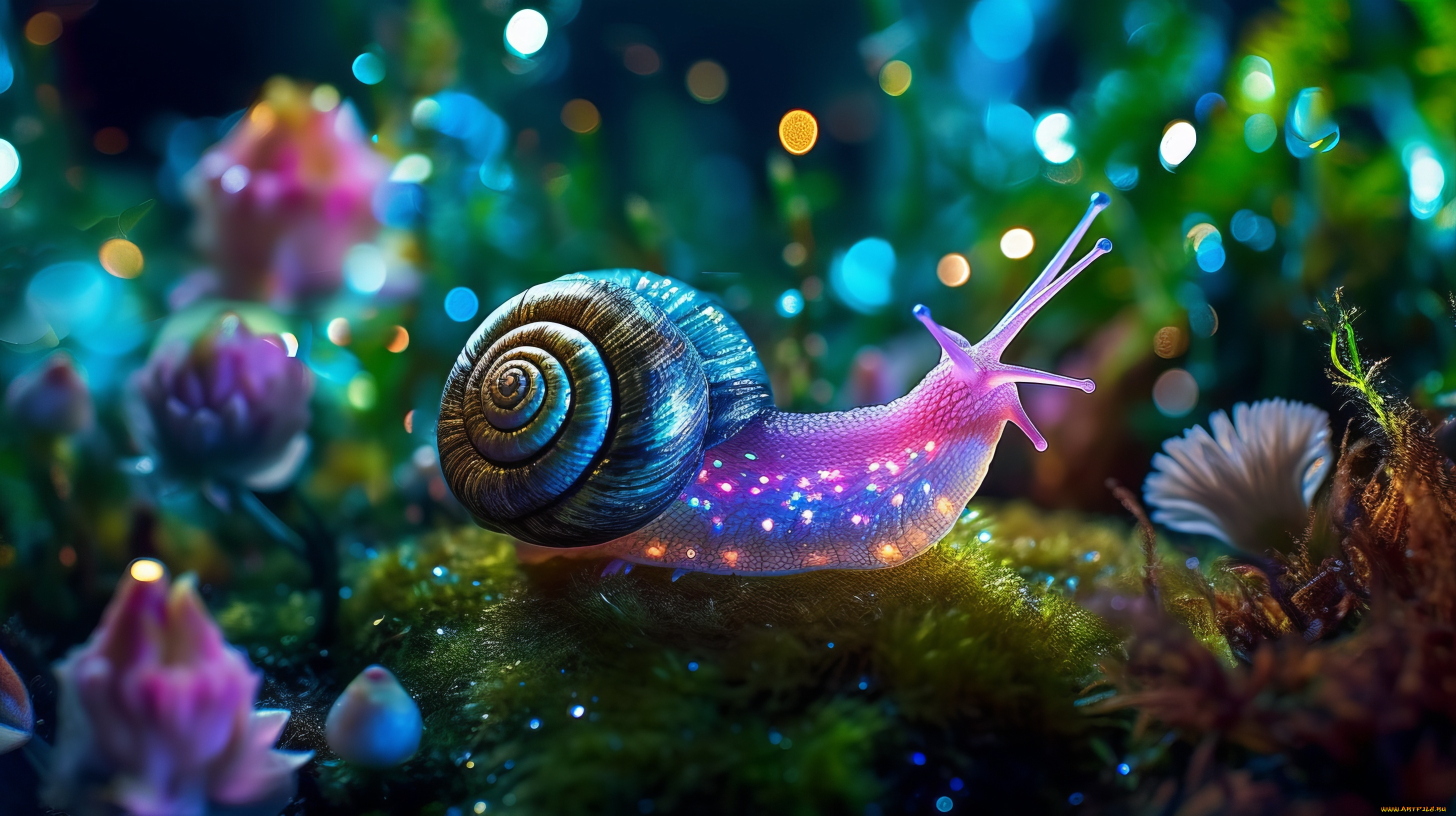 разное, компьютерный, дизайн, улитка