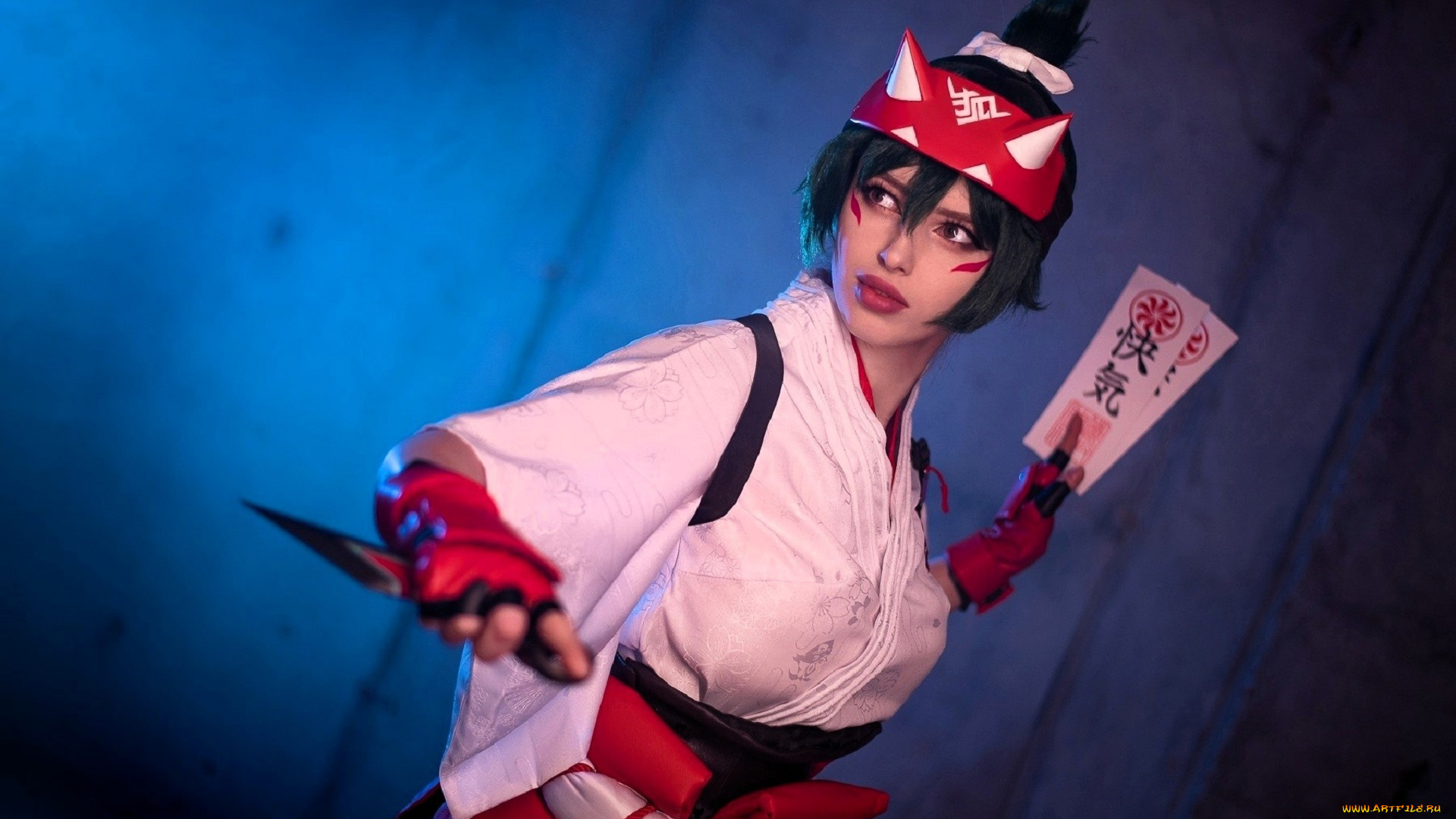 девушки, мария, давыдова, , lady, melamory, образ, косплей, наряд, кунай, печати