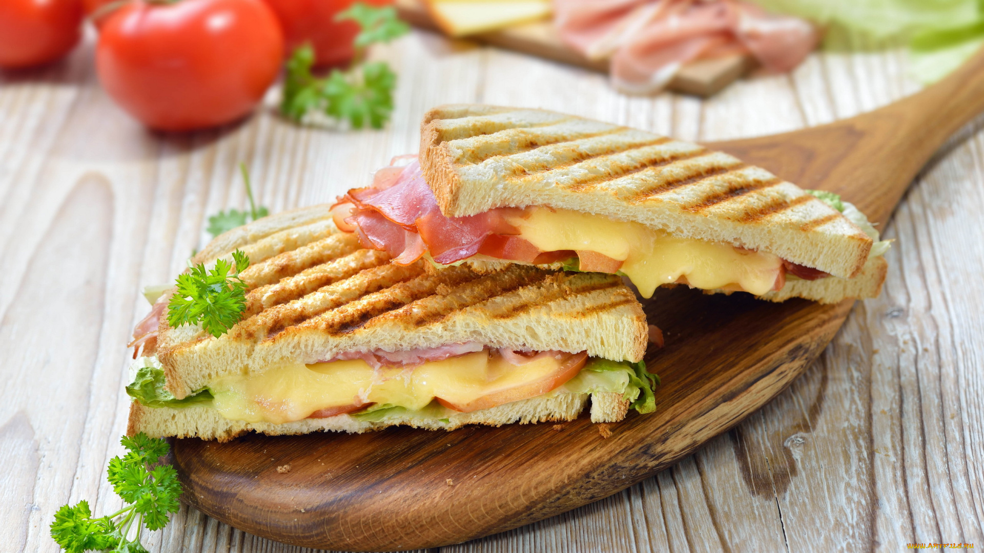 еда, бутерброды, , гамбургеры, , канапе, сэндвич, петрушка, сыр, ветчина