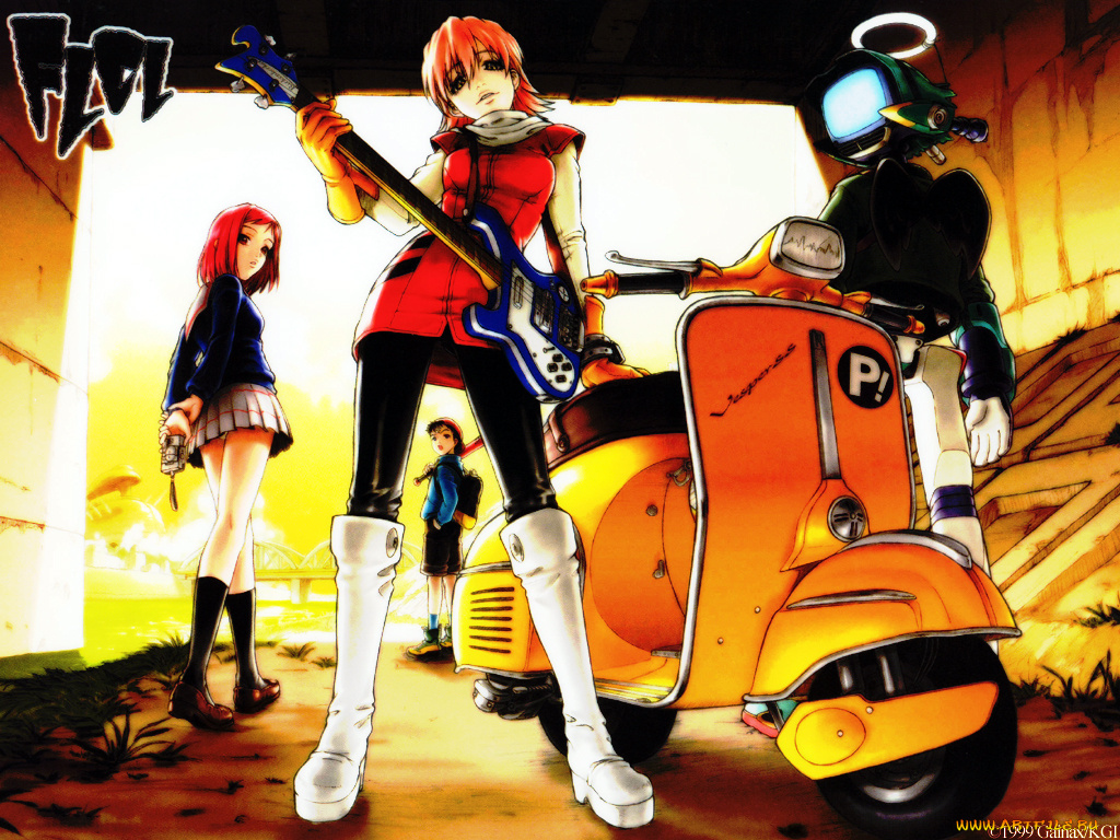 аниме, flcl