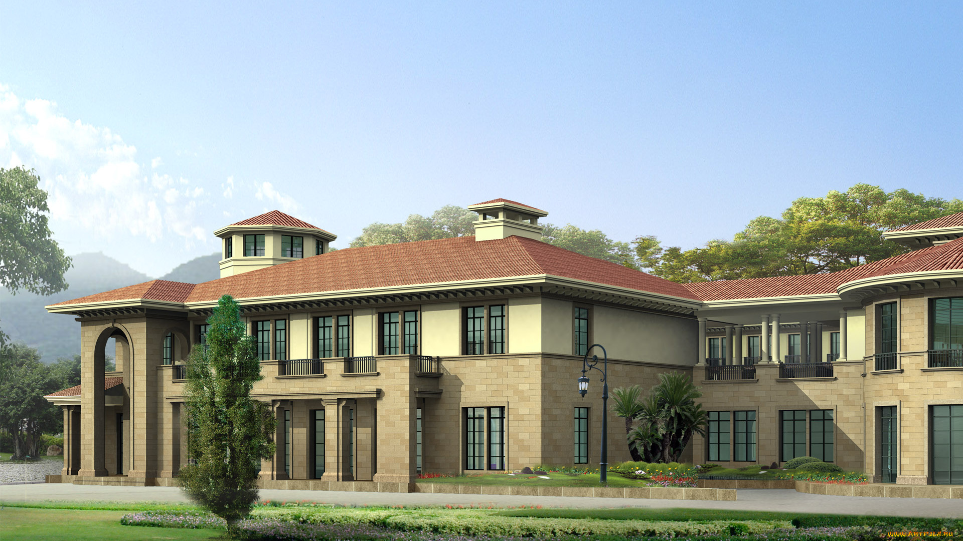 3д, графика, architecture, архитектура