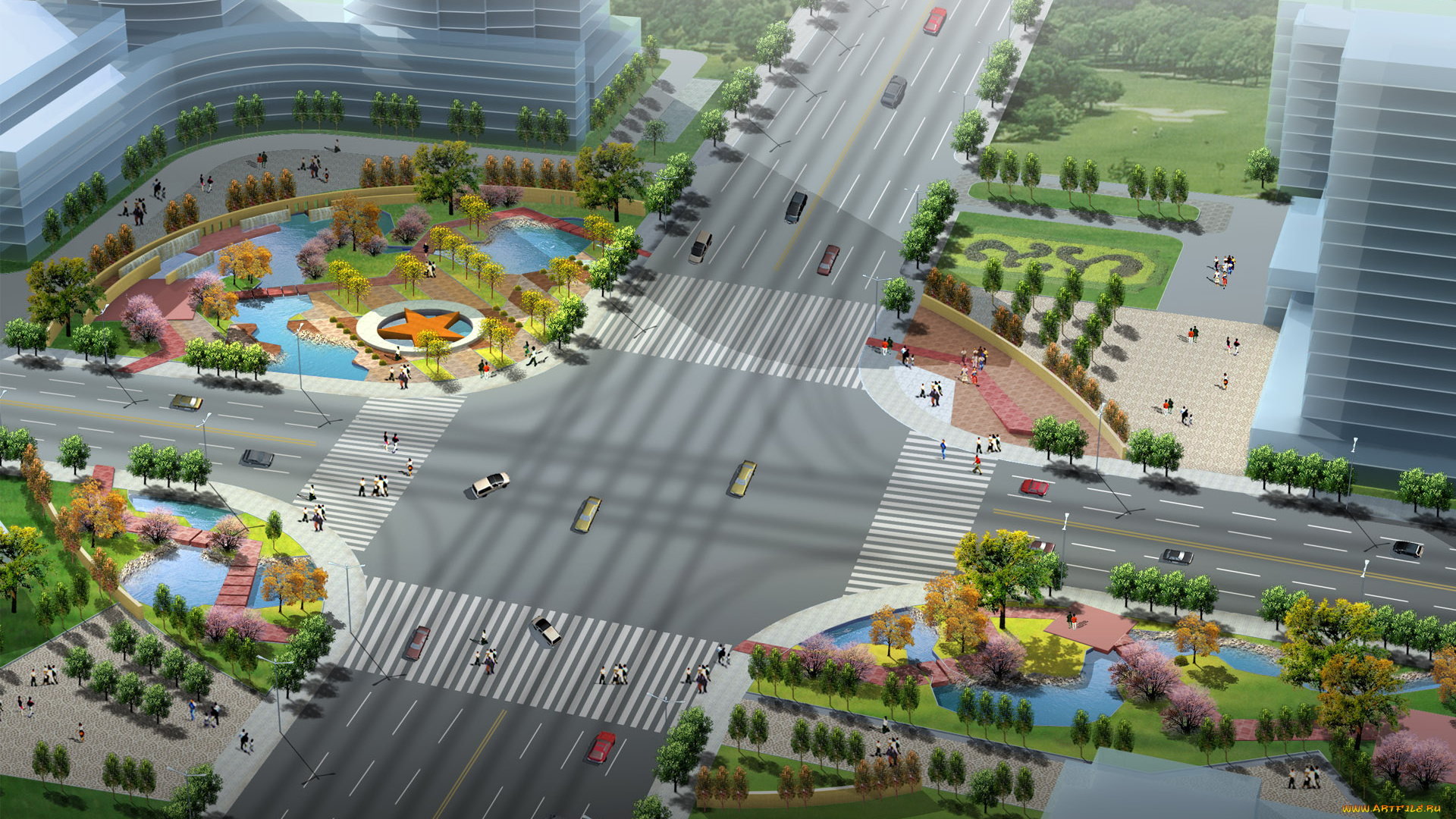 3д, графика, architecture, архитектура