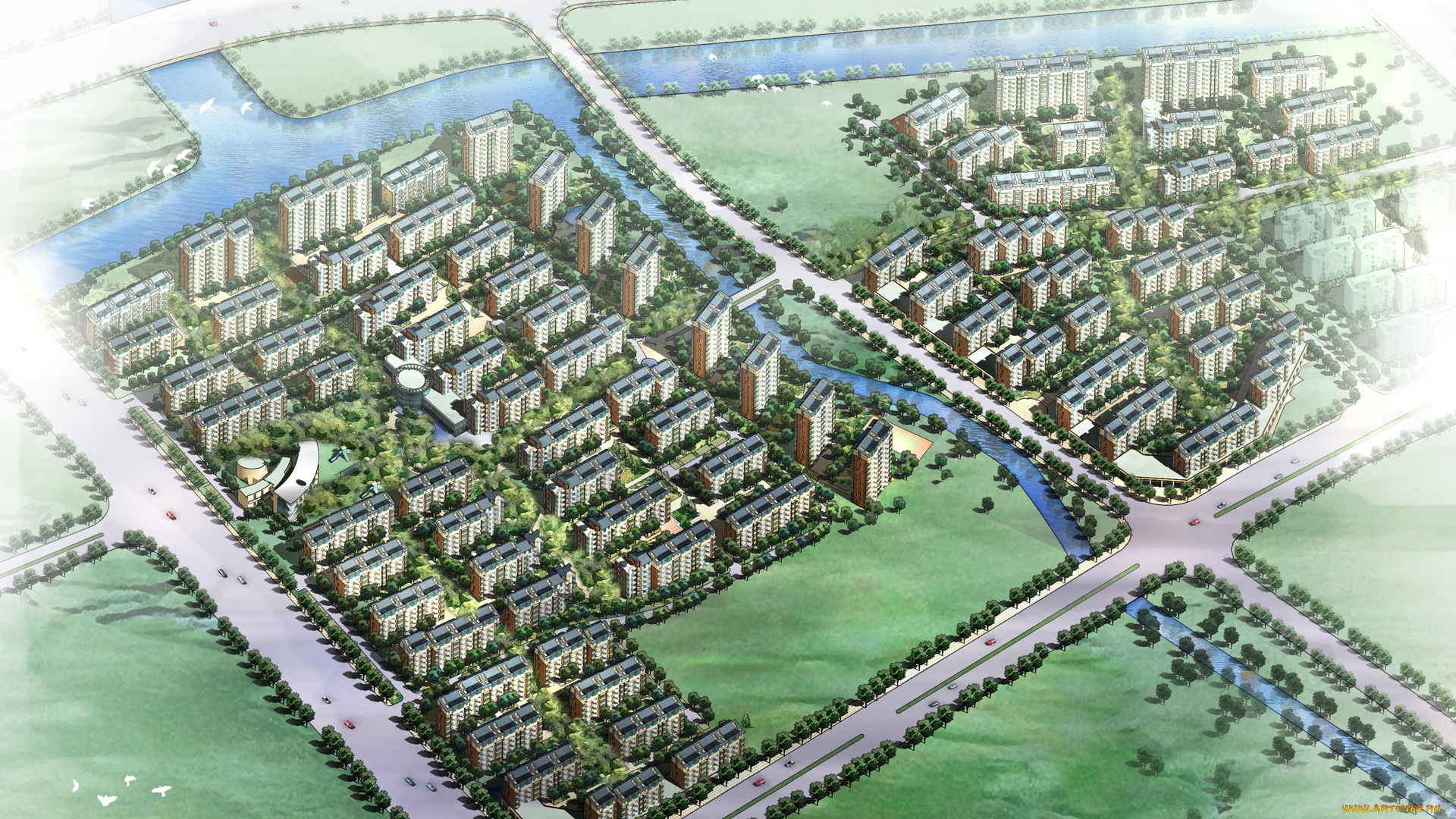 3д, графика, architecture, архитектура