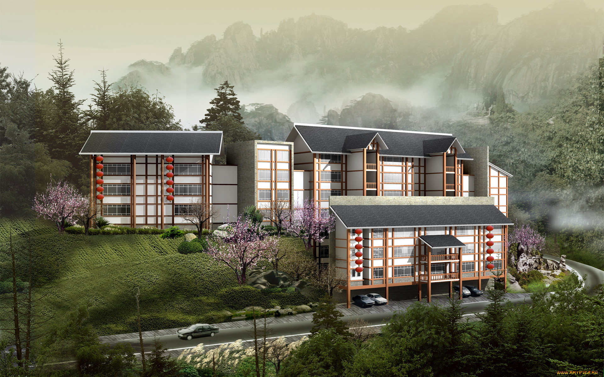 3д, графика, architecture, архитектура