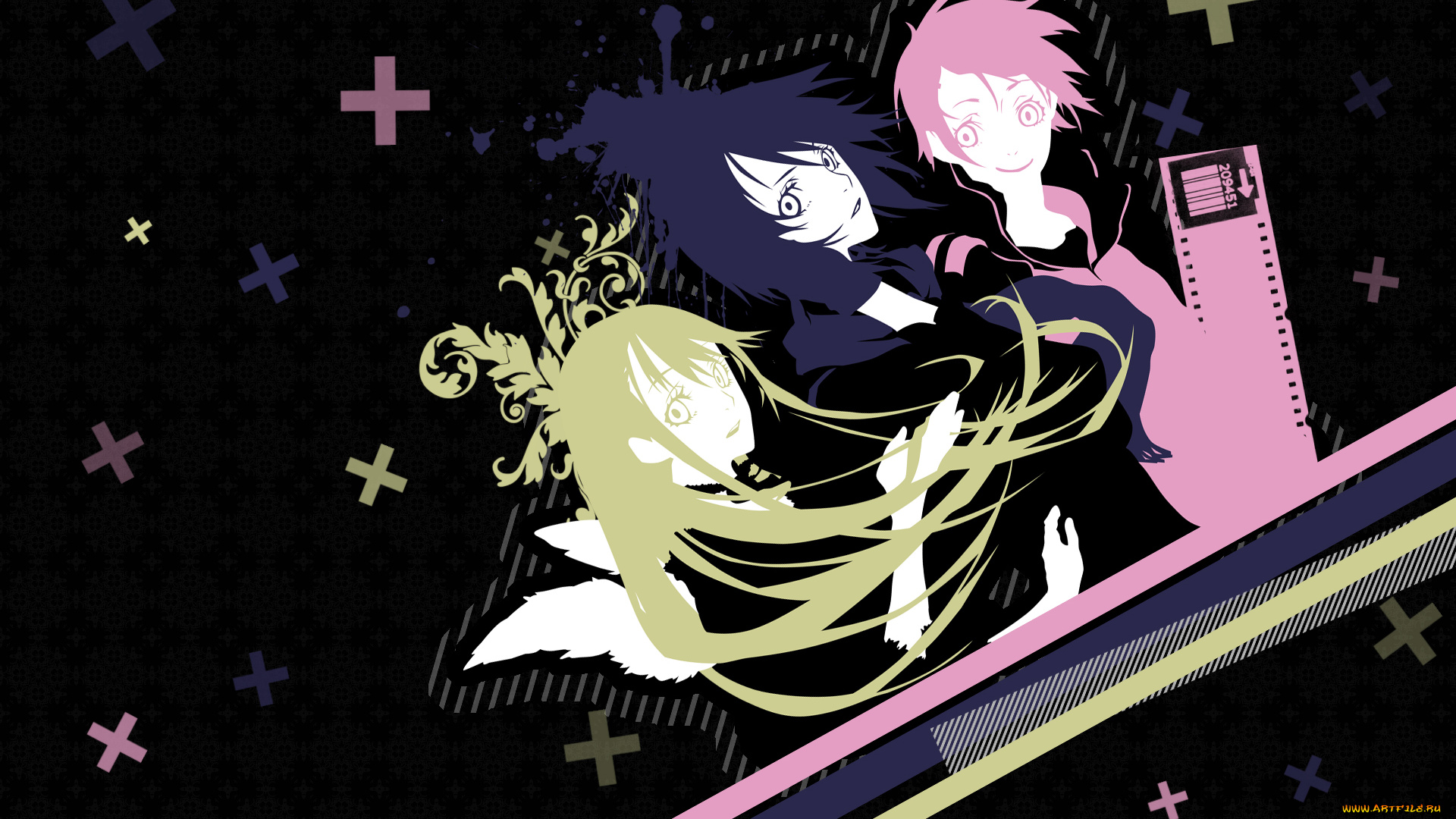 аниме, dogs, bullets, carnage