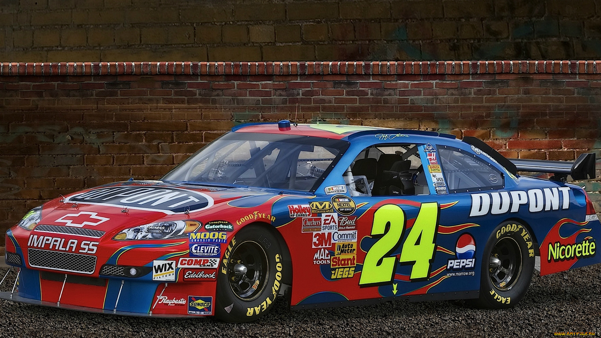 автомобили, chevrolet, облака, лето, лес, река, nascar