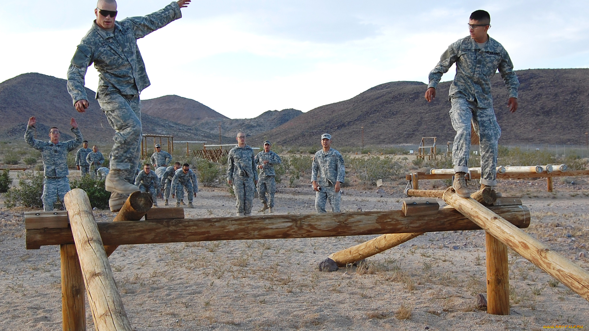 оружие, армия, спецназ, пальмы, дом, зелень, army, soldiers