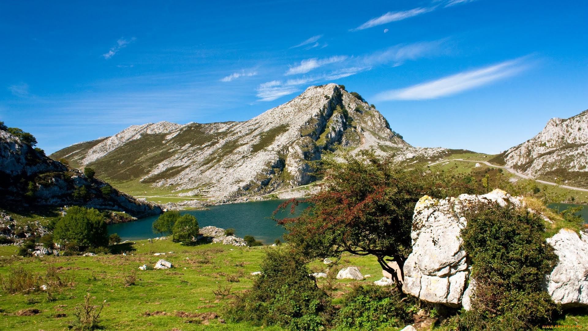 природа, горы, астурия, испания