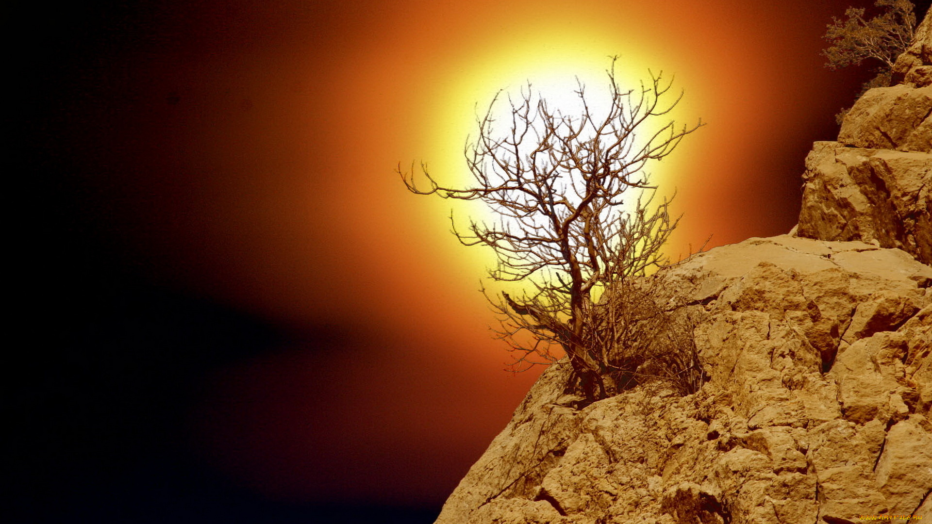 природа, восходы, закаты, солнце, гора, небо