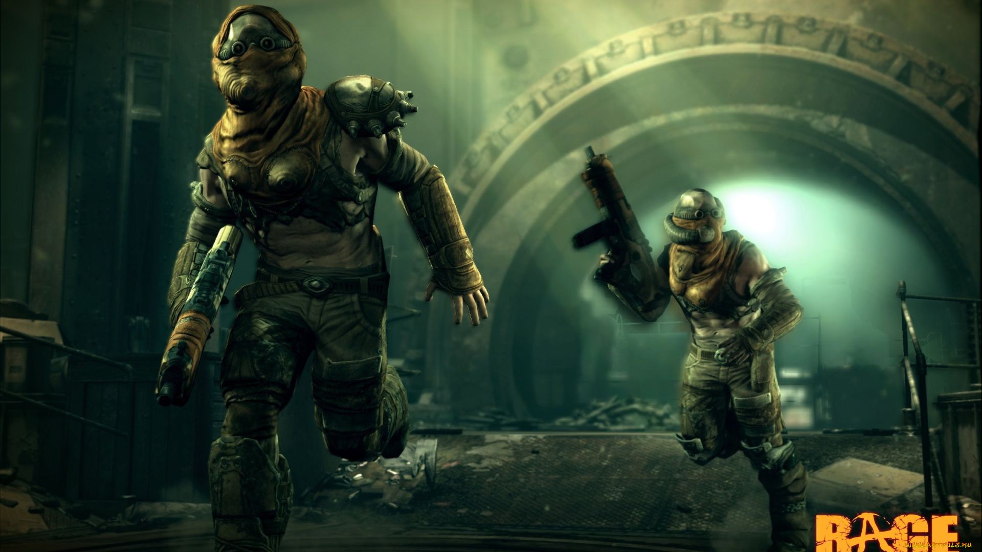 rage, видео, игры, тоннель