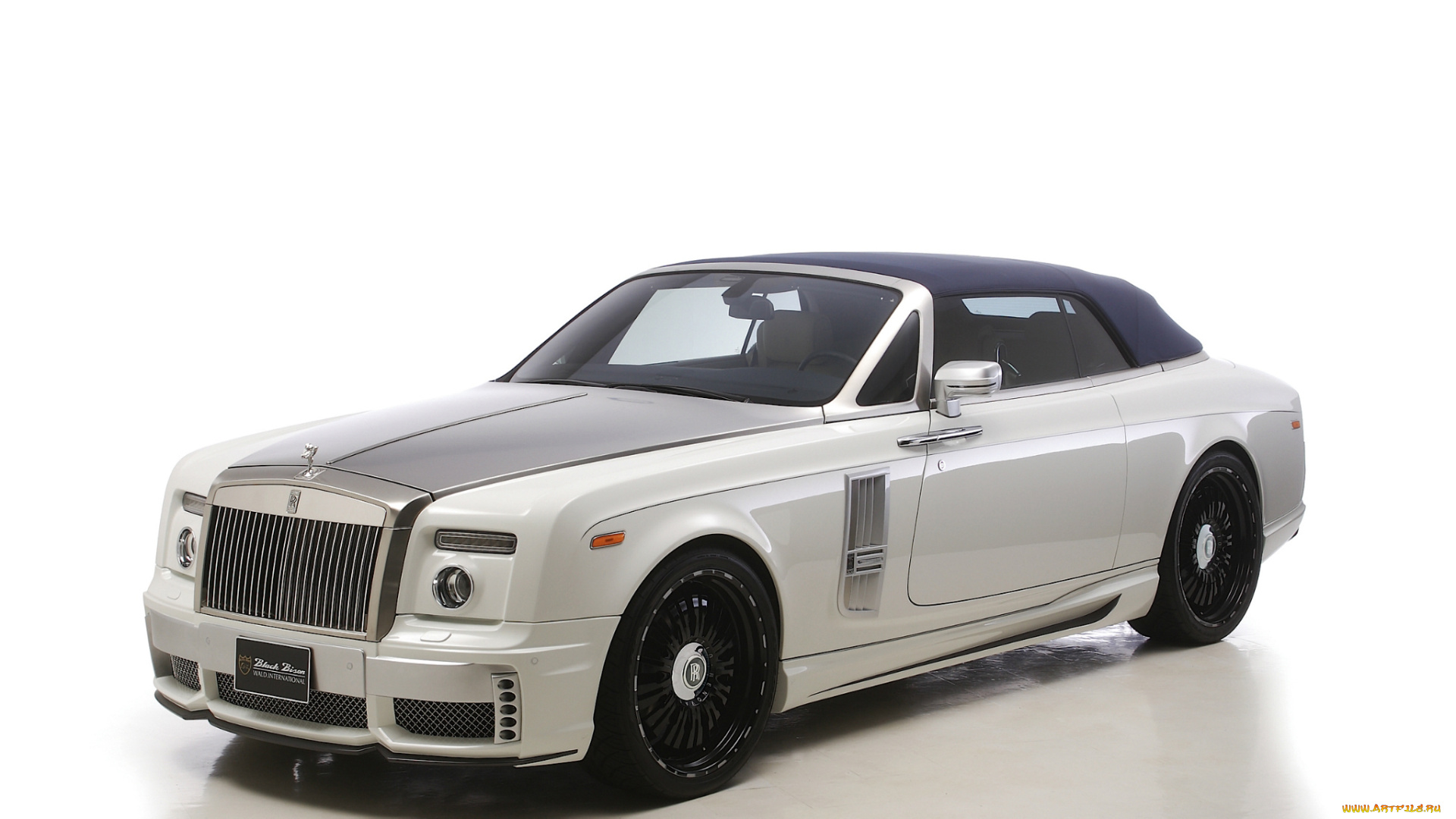 wald, rolls, royce, phantom, drophead, coupe, black, bison, edition, автомобили, оранжевые, лепестки