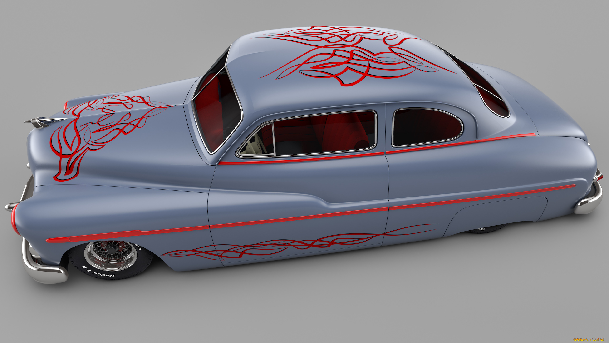 автомобили, 3д, окна, лиса, sport