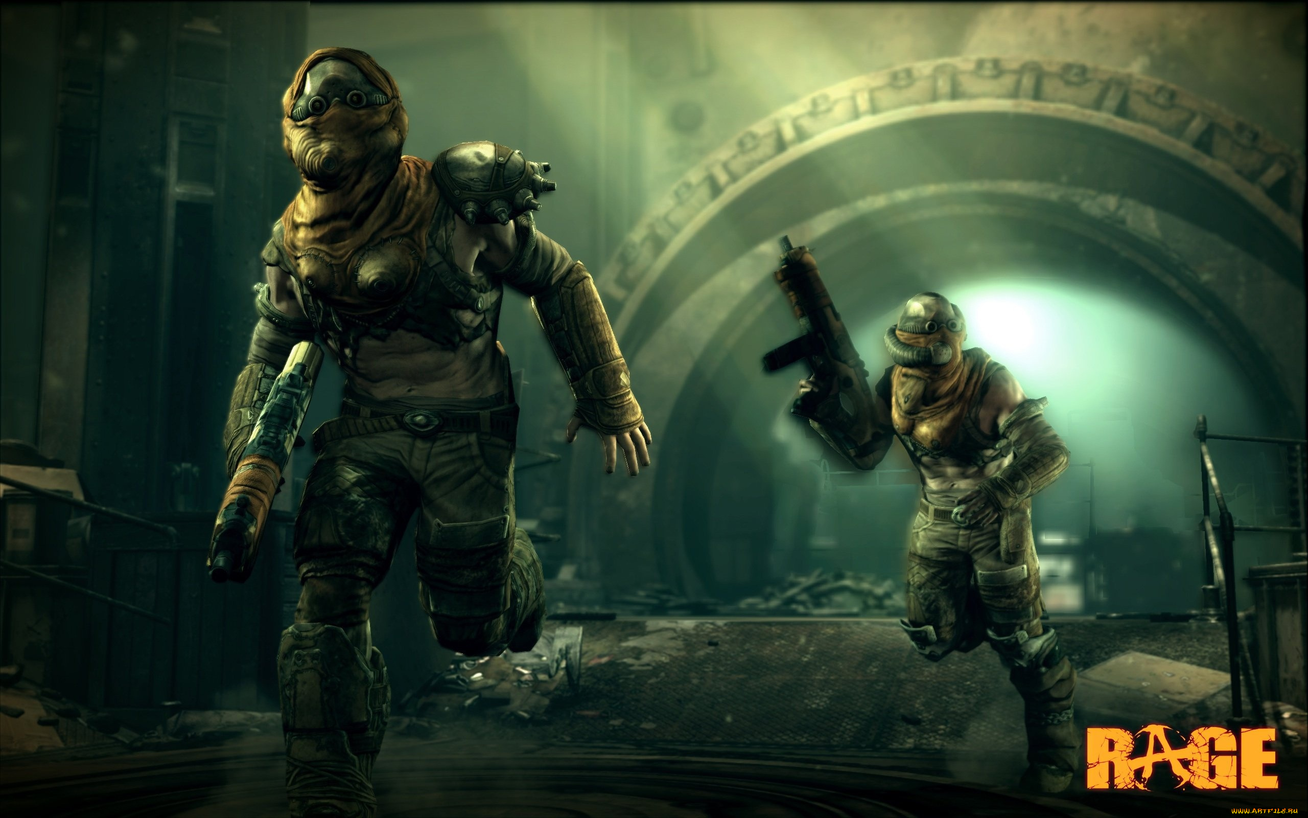 rage, видео, игры, тоннель