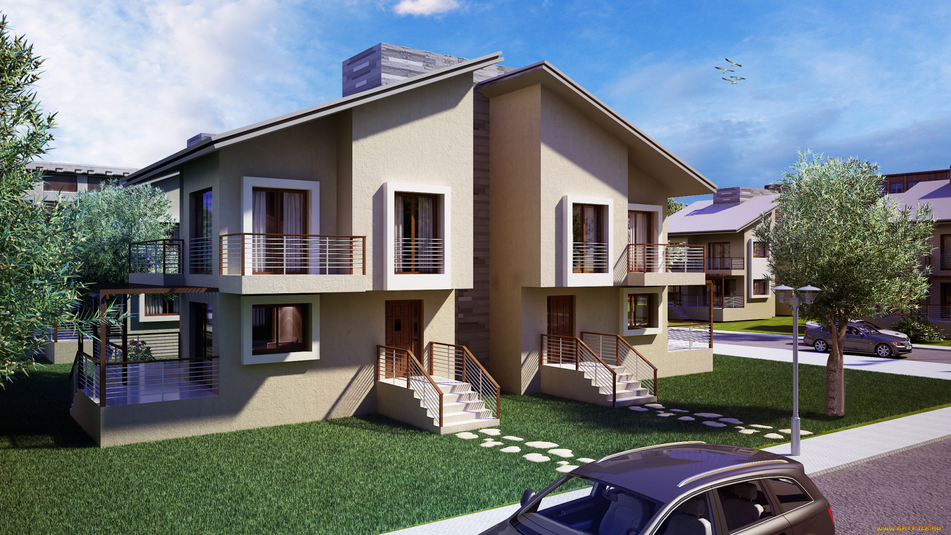 3д, графика, architecture, архитектура, дом