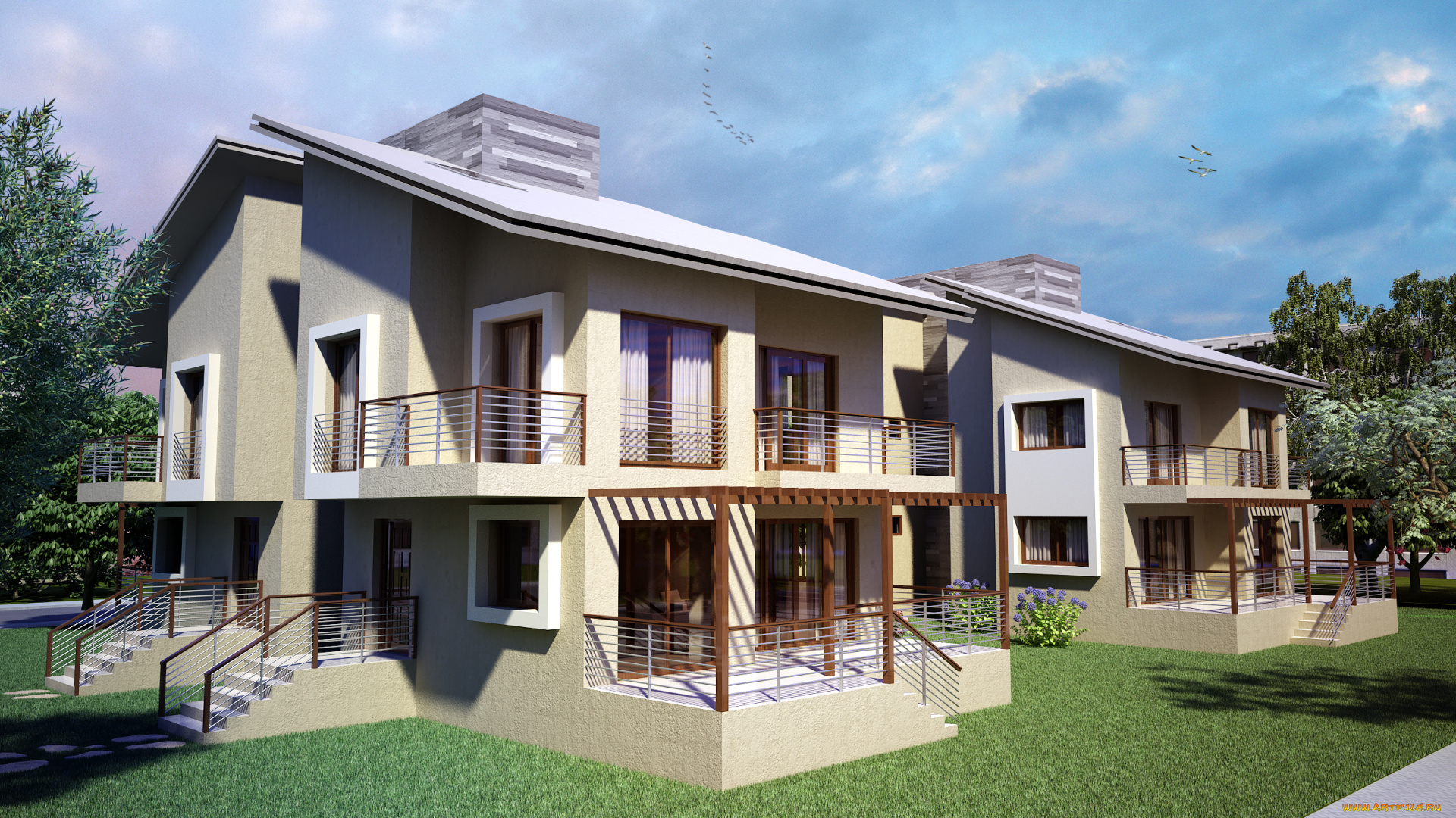 3д, графика, architecture, архитектура, дом