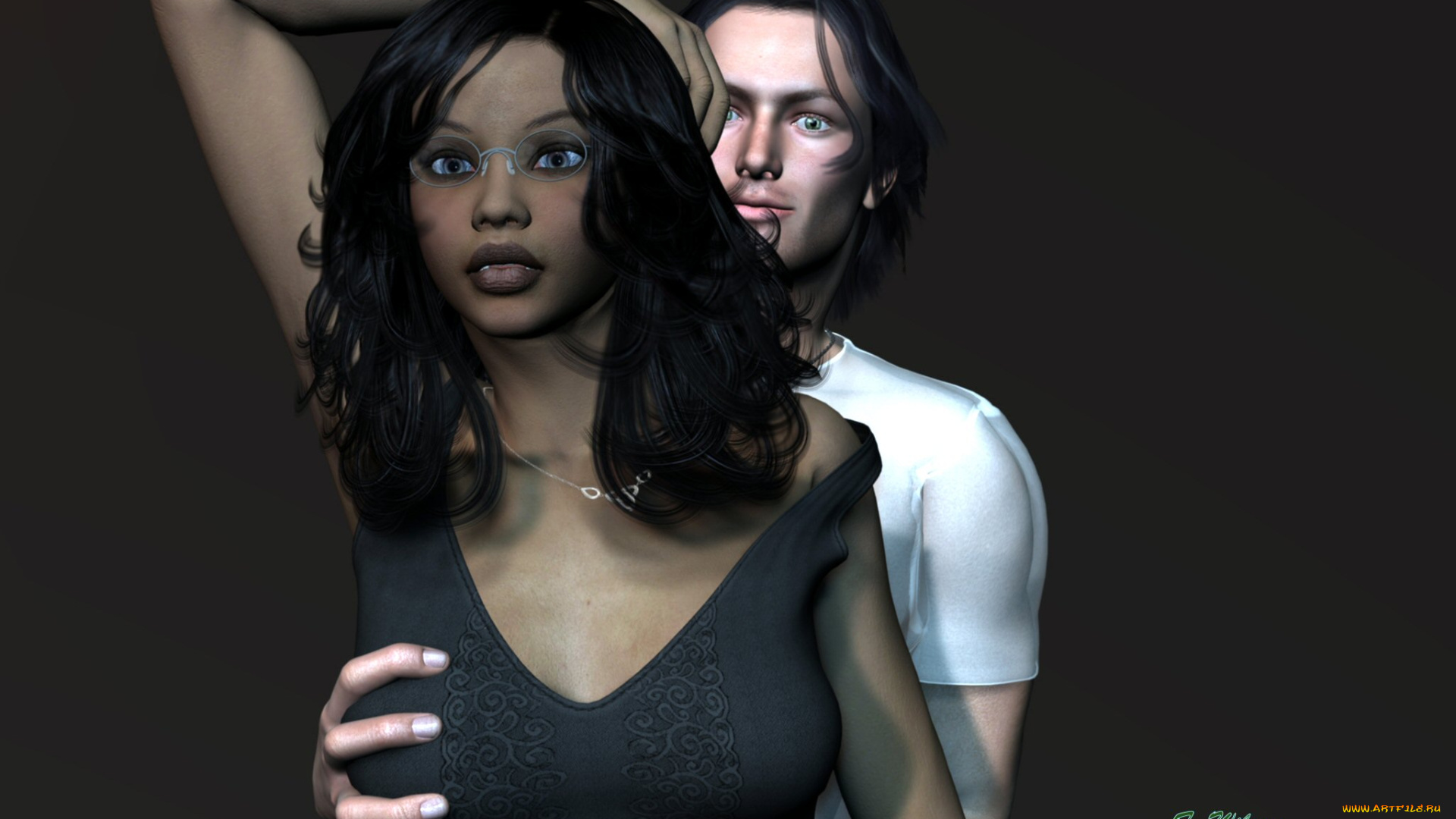 3д, графика, people, люди, мужчина, девушка