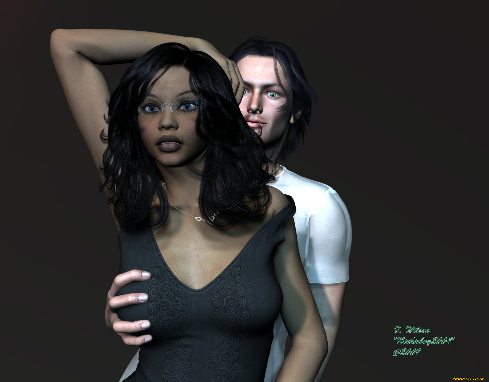 3д, графика, people, люди, мужчина, девушка