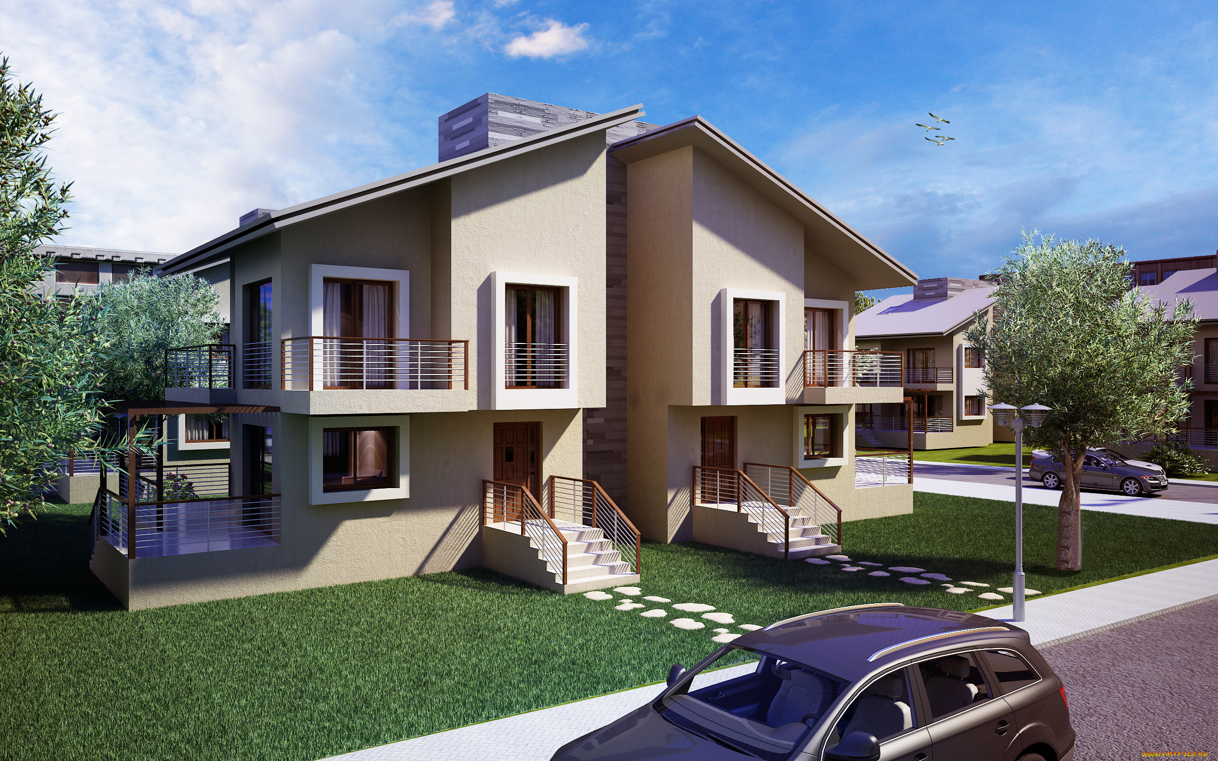 3д, графика, architecture, архитектура, дом