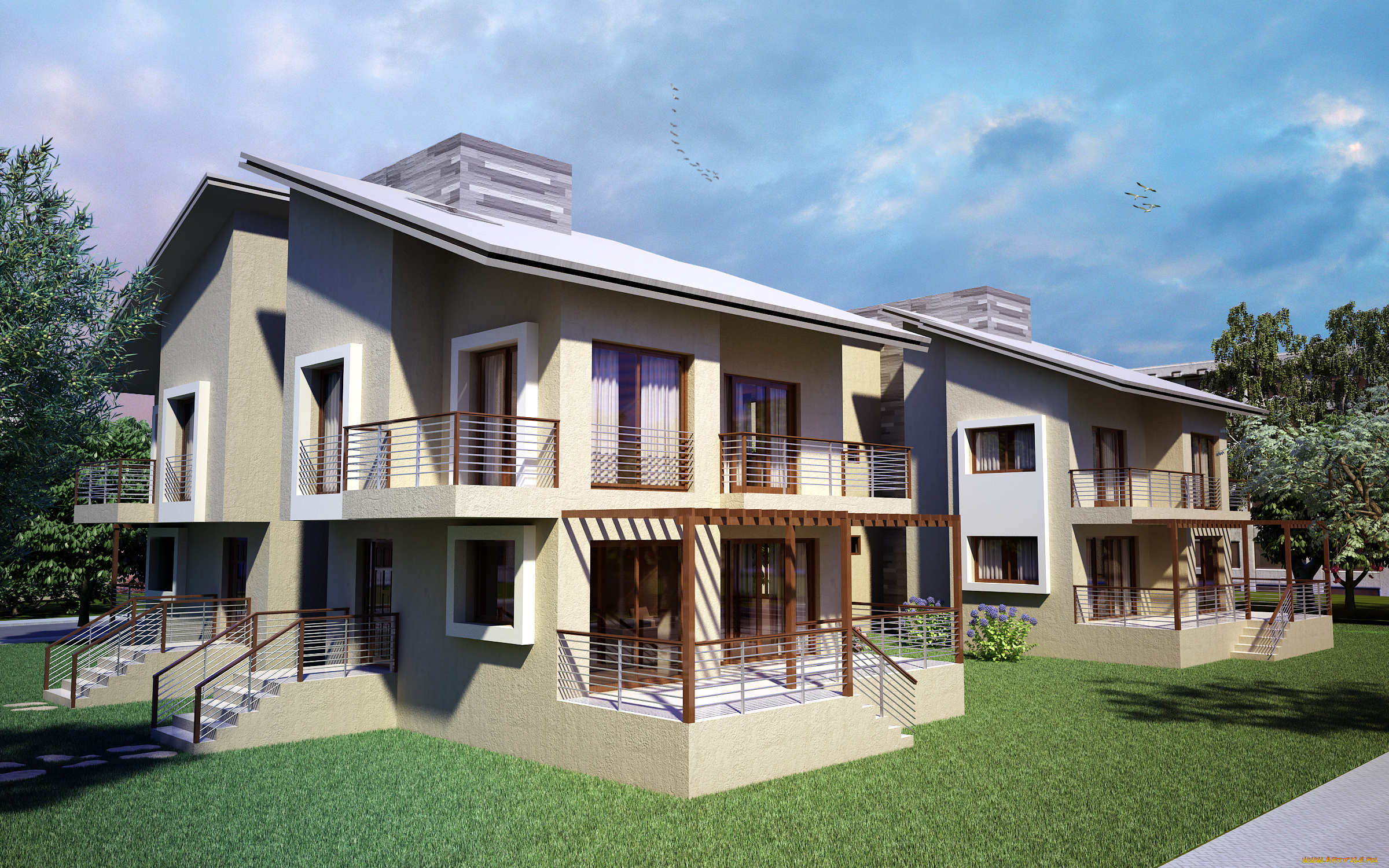 3д, графика, architecture, архитектура, дом