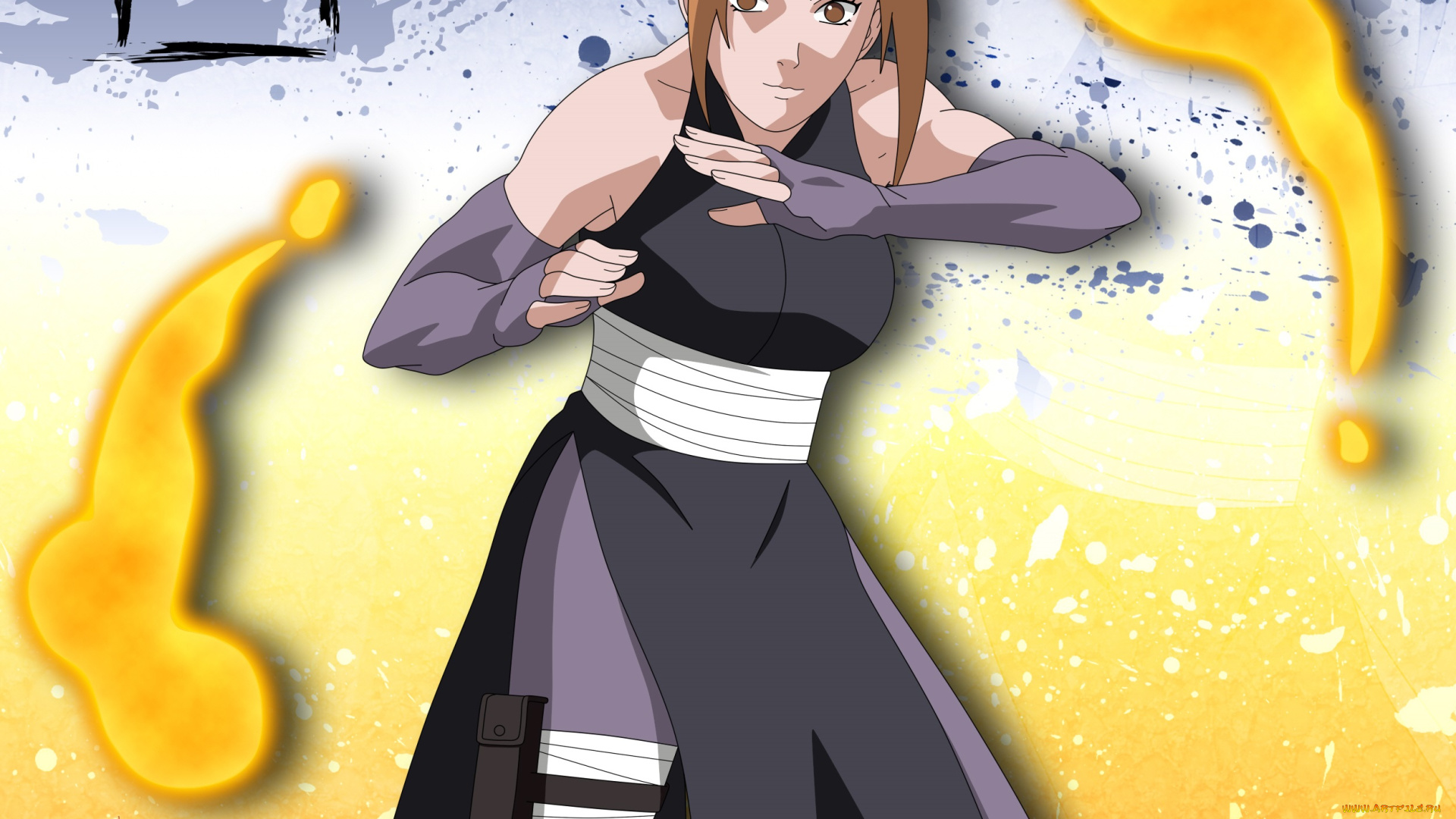 аниме, naruto, персонаж, наруто, шиппуден, девушка, техника