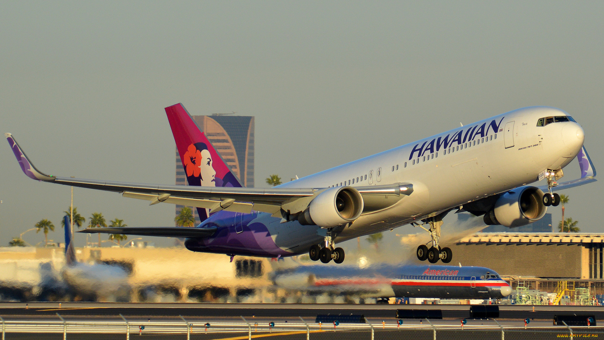 авиация, пассажирские, самолёты, взлёт, лайнер, аэропорт