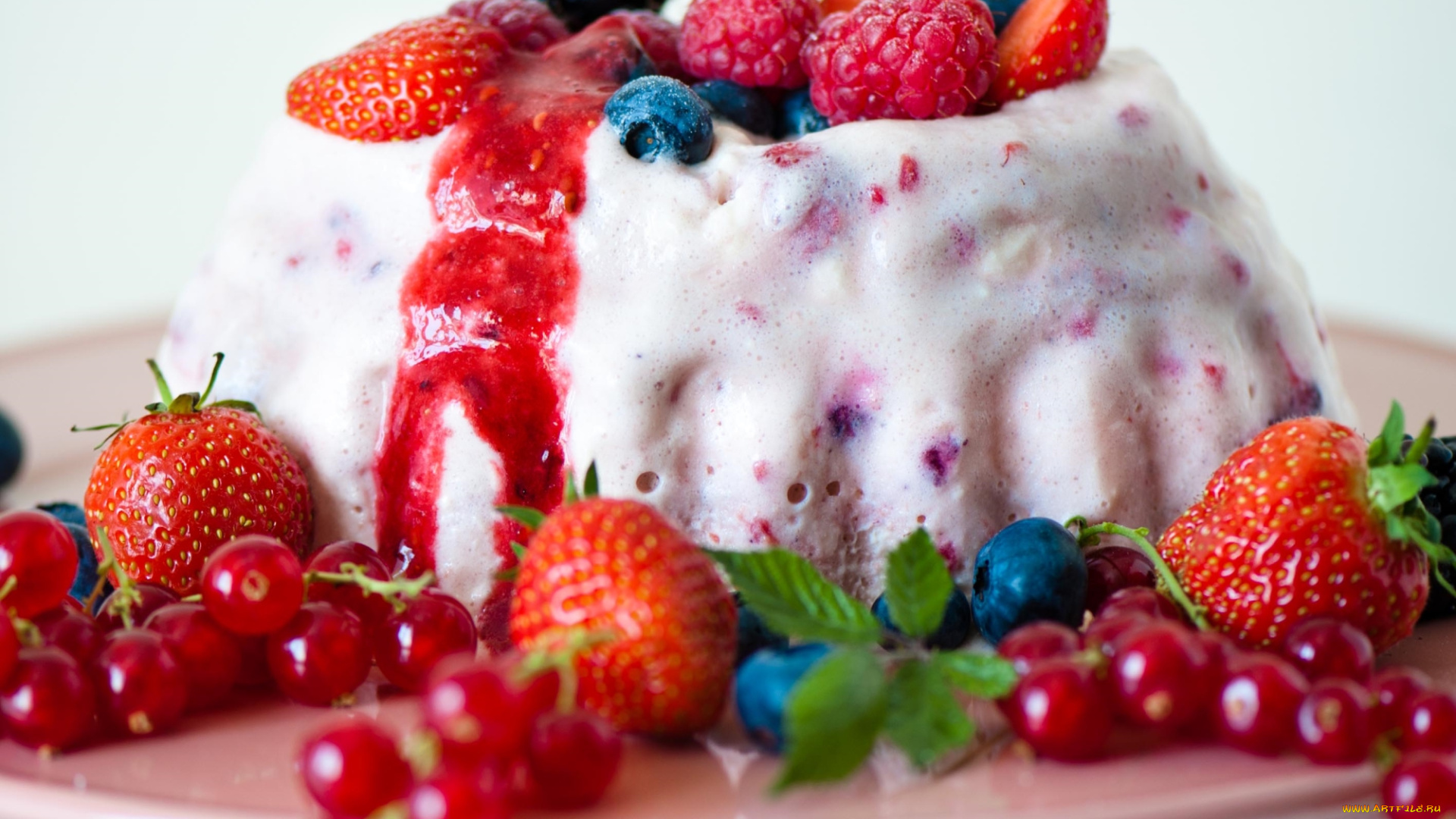 еда, мороженое, , десерты, пудинг, ягоды
