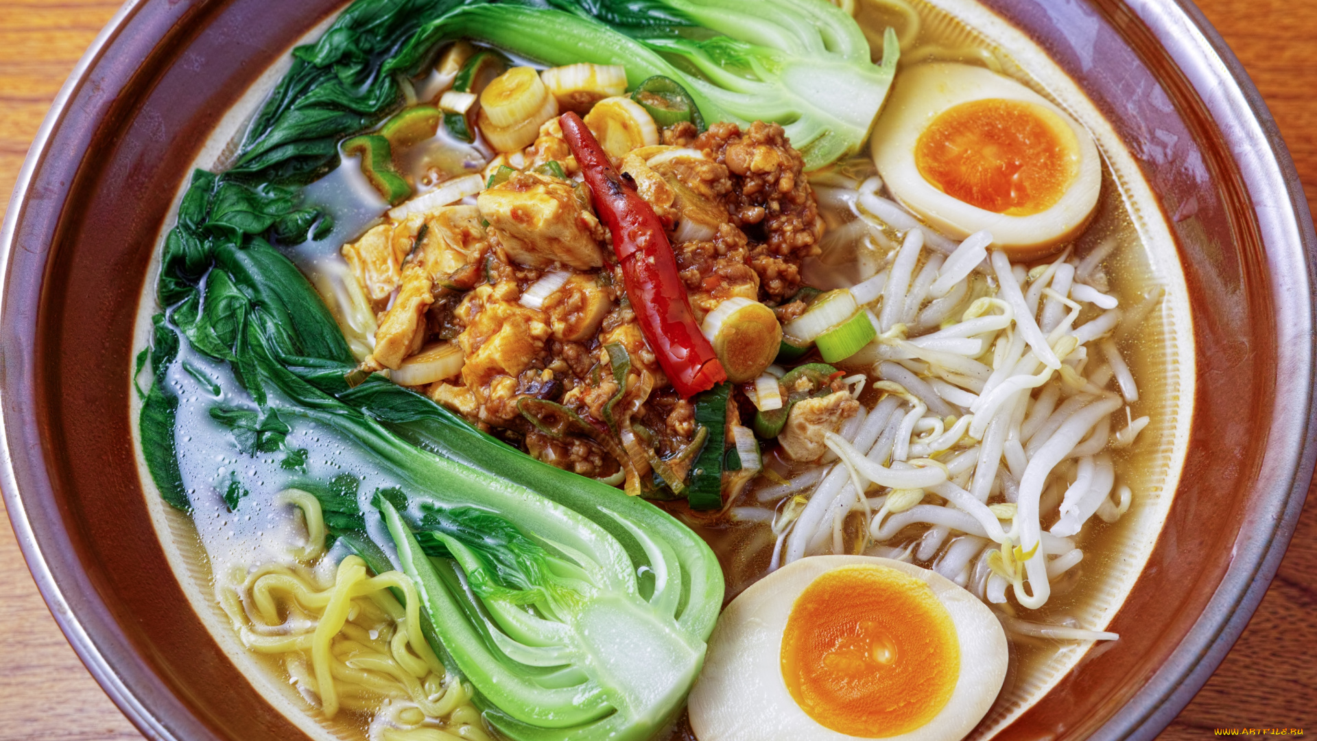 еда, первые, блюда, яйца, лапша, мясо, тайский, суп