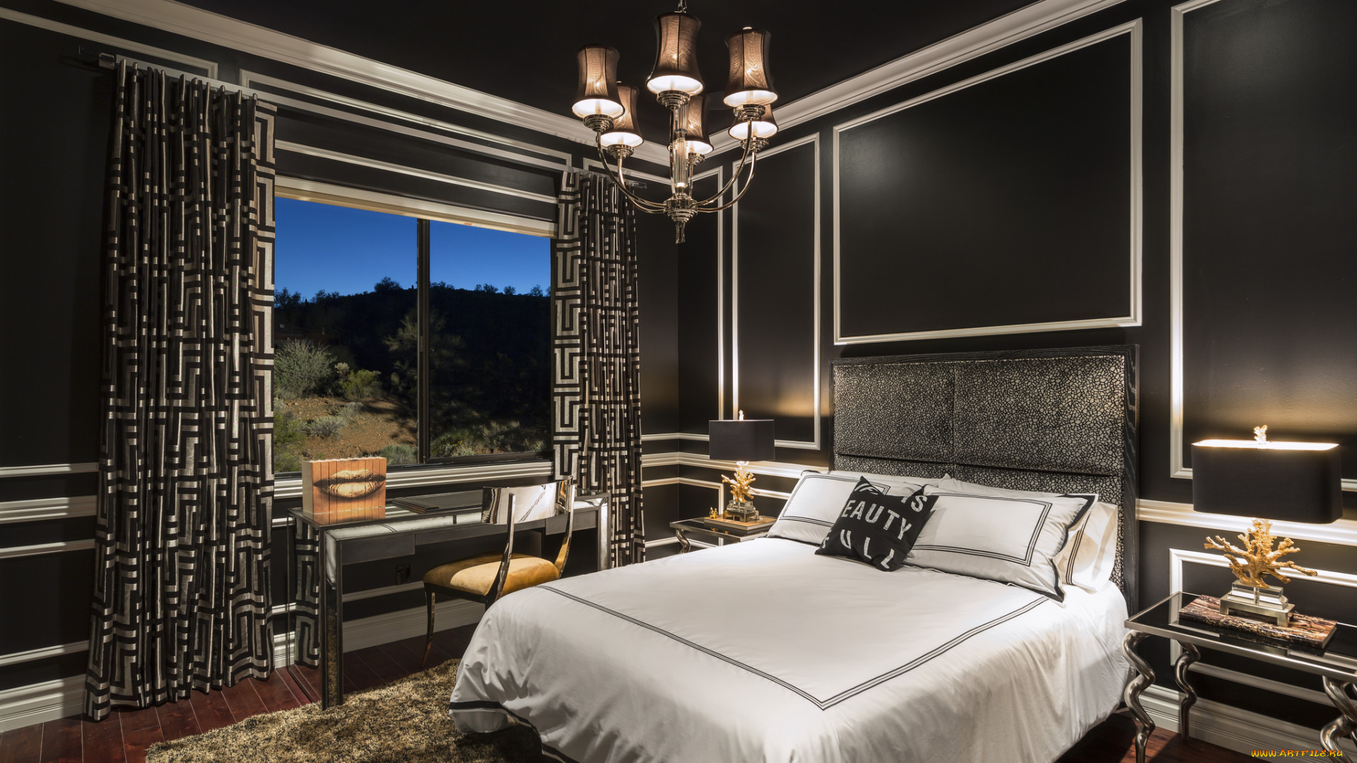 интерьер, спальня, кровать